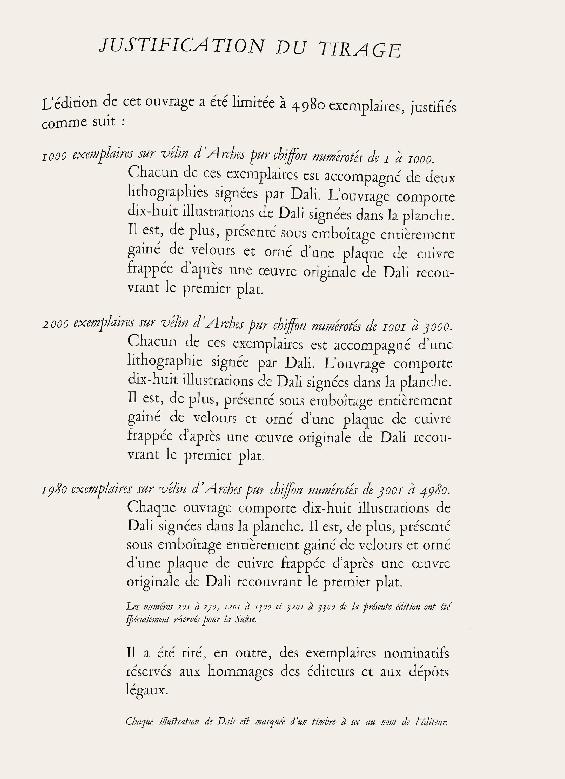 Salvador Dalí, Saint-Georges, Les Chevaux de Dalí, Limited Edition Lithograph