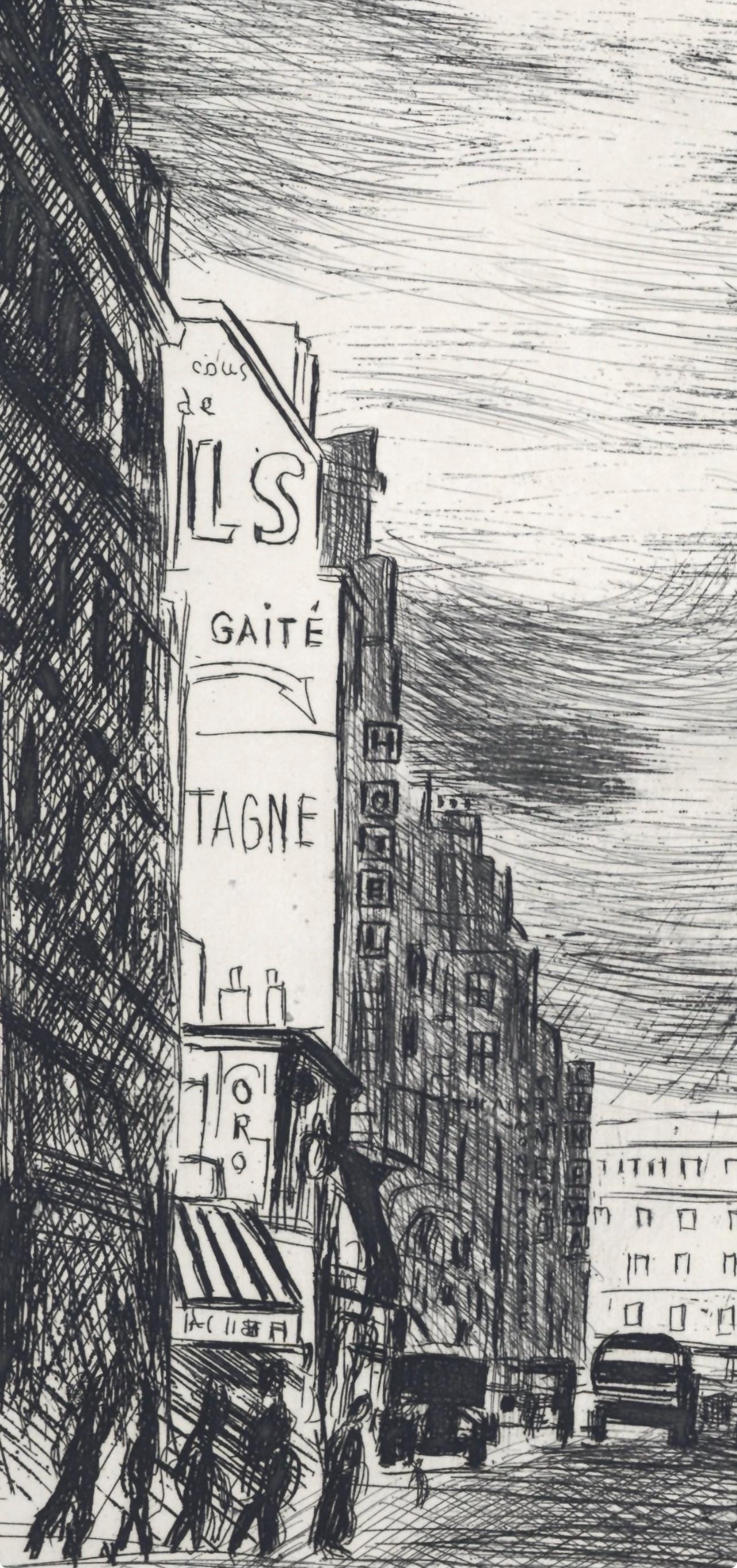 Moïse Kisling, Montparnasse, A La gloire à Paris, Limited Edition Etching