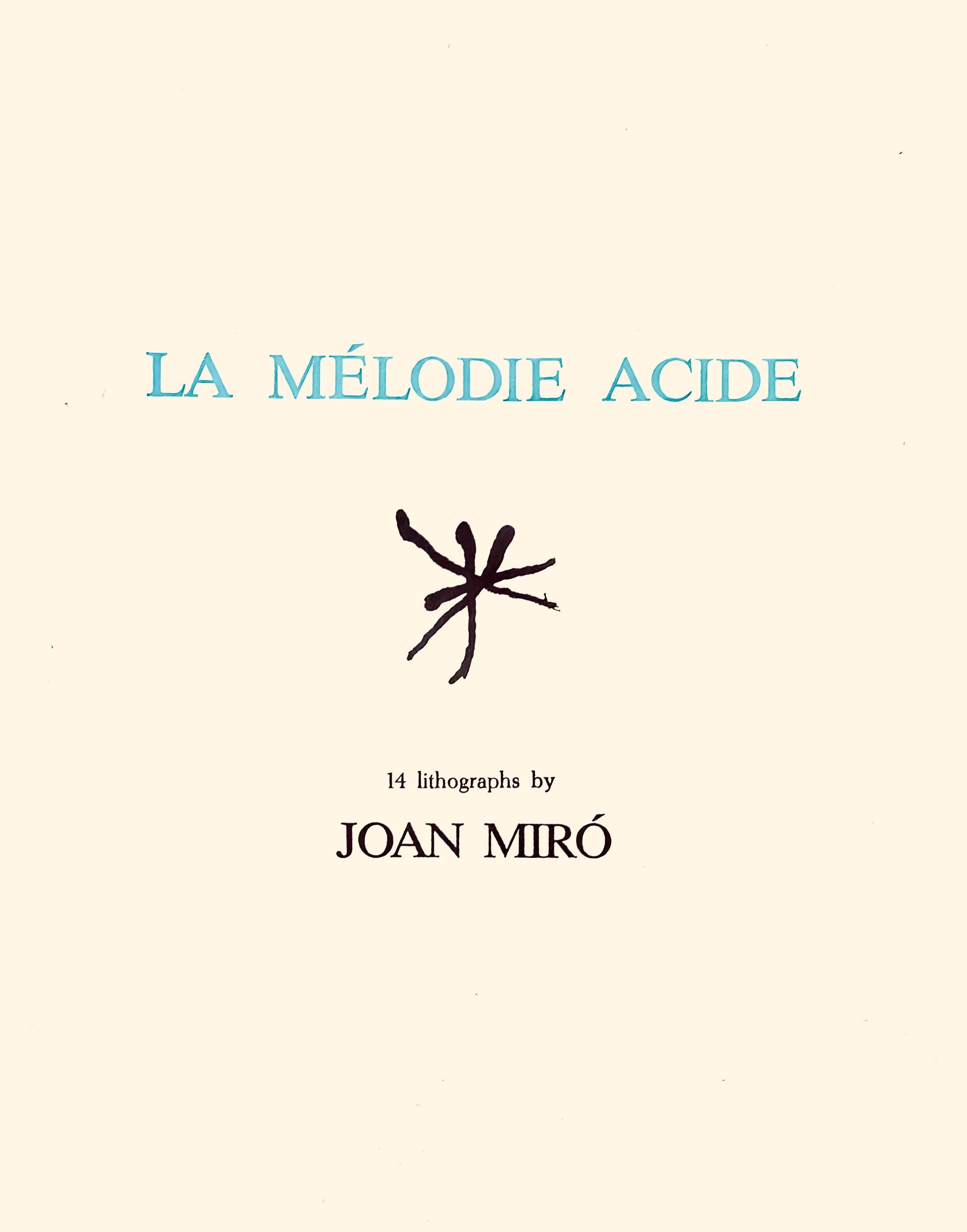 Joan Miró, Composition (Mourlot 1212-1225; Cramer 248), La mélodie acide, Limited Edition Lithograph