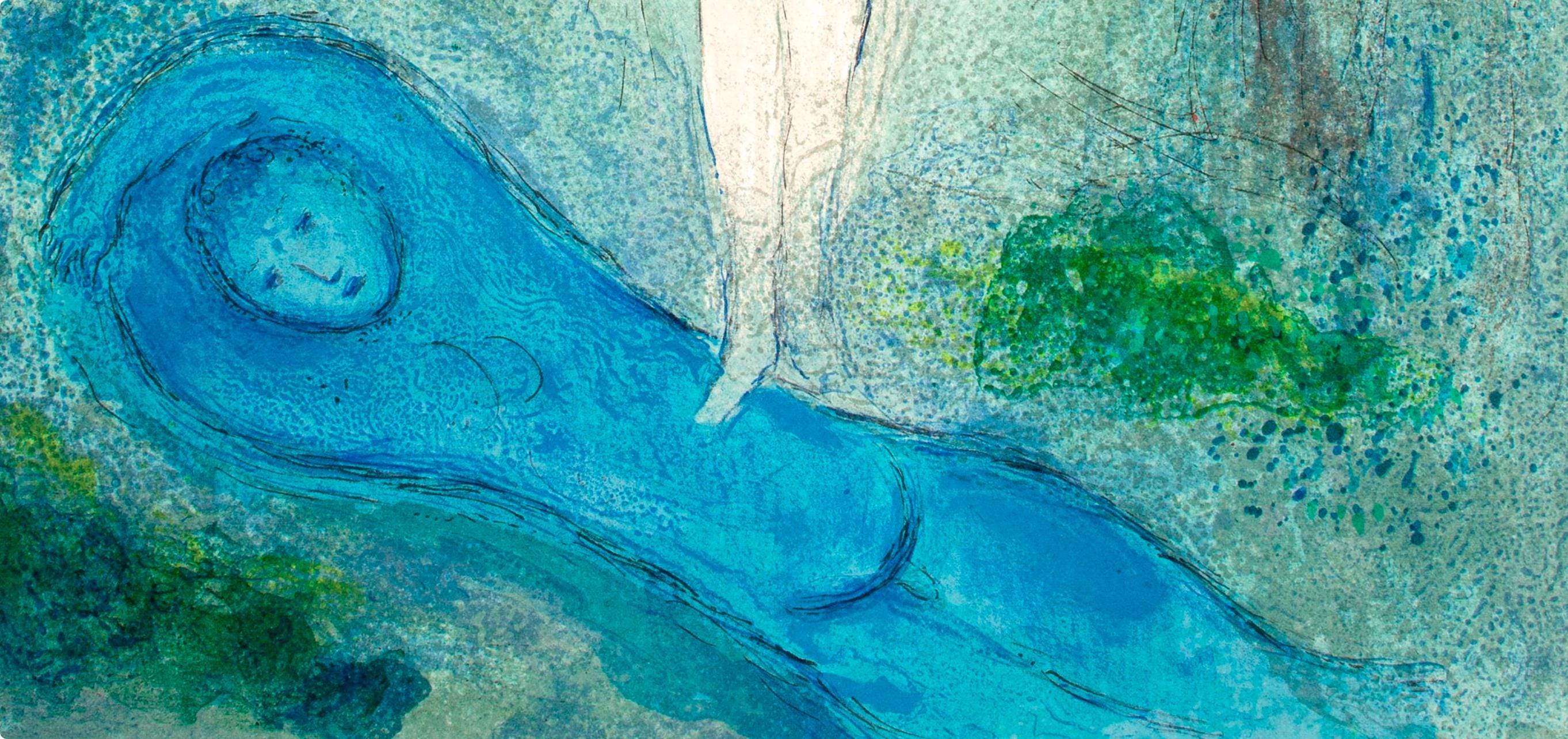 Marc Chagall, Le Baiser de Chloé, Daphnis et Chloé, Limited Edition Héliogravure