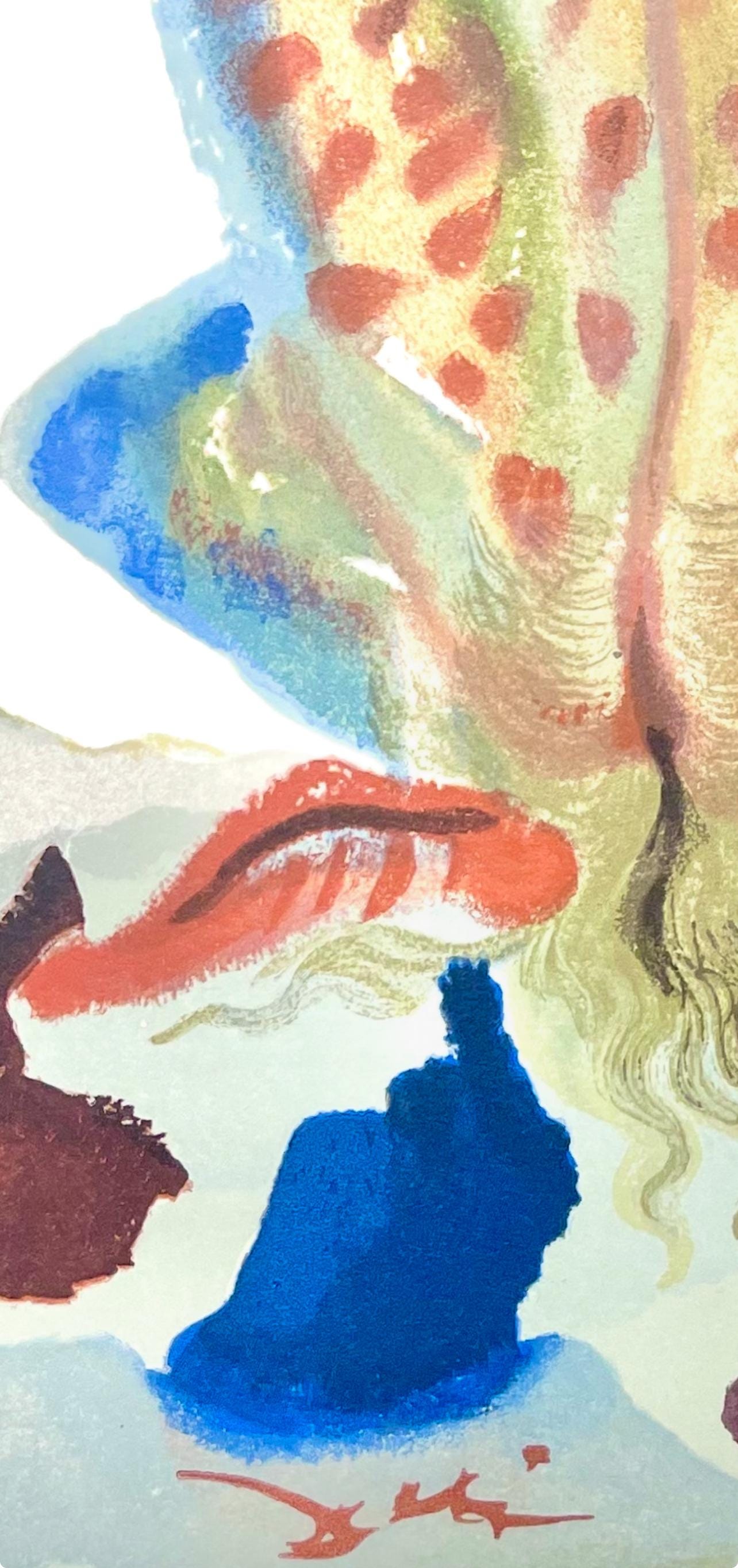 Salvador Dali, Fegefeuer XXIII (Field 189-200; Michler/Löpsinger 1039-1138), Die Göttliche Komödie, Signed, Limited Edition Woodcut