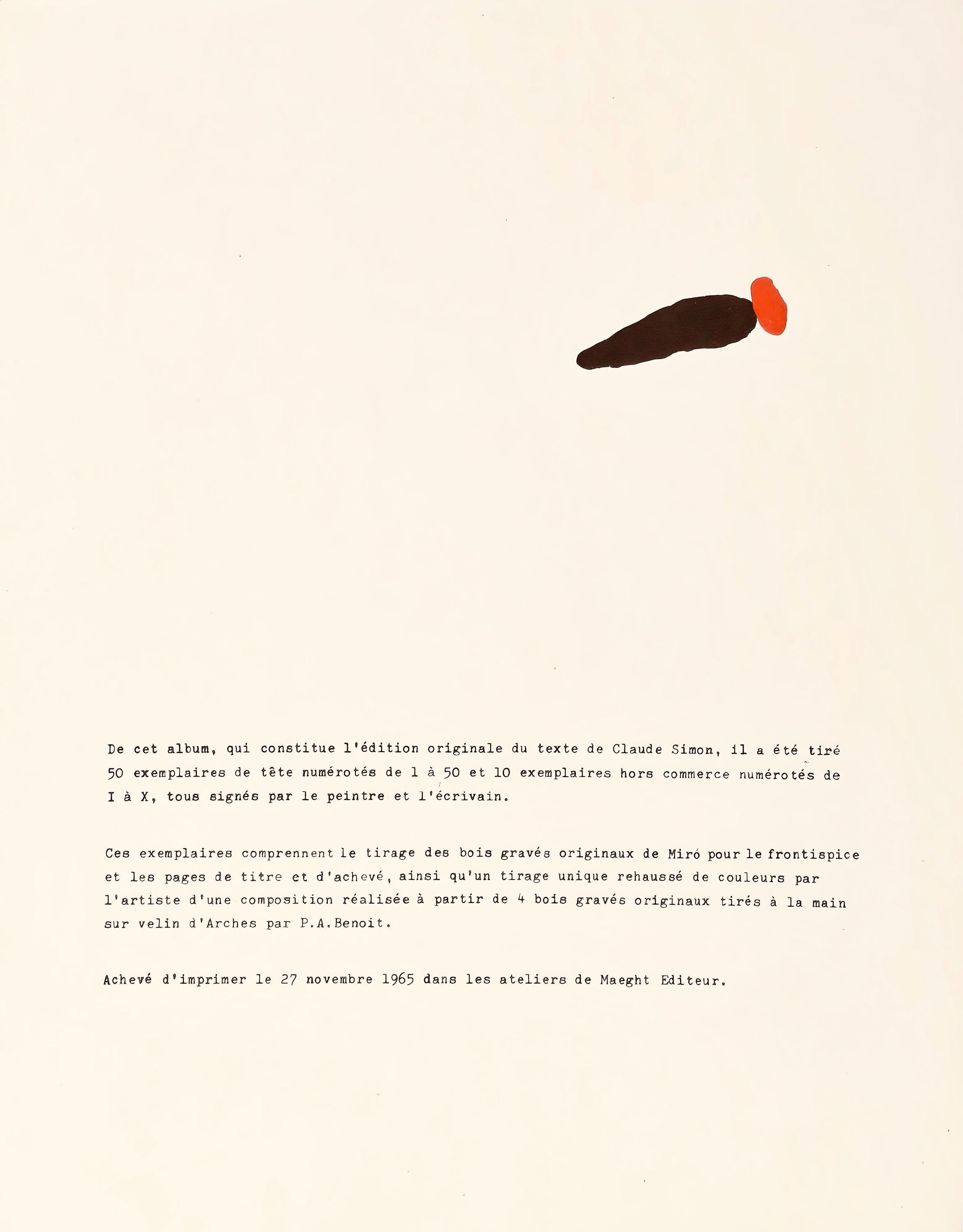 Joan Miró, Composition (Cramer 105), Femmes, Limited Edition Héliogravure