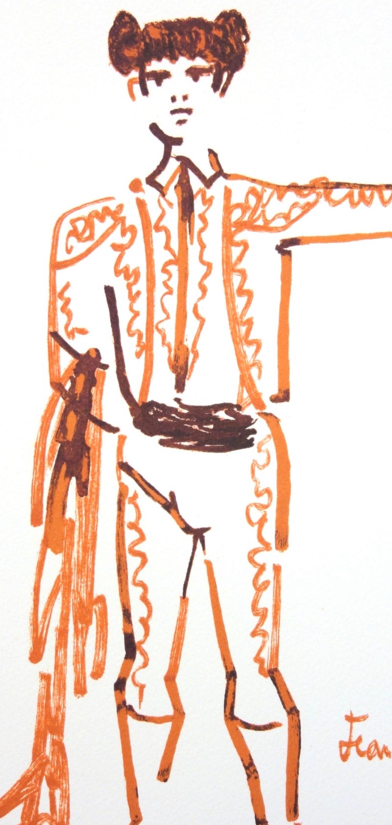 Jean Cocteau, Composition, Taureaux, Limited Edition Lithograph