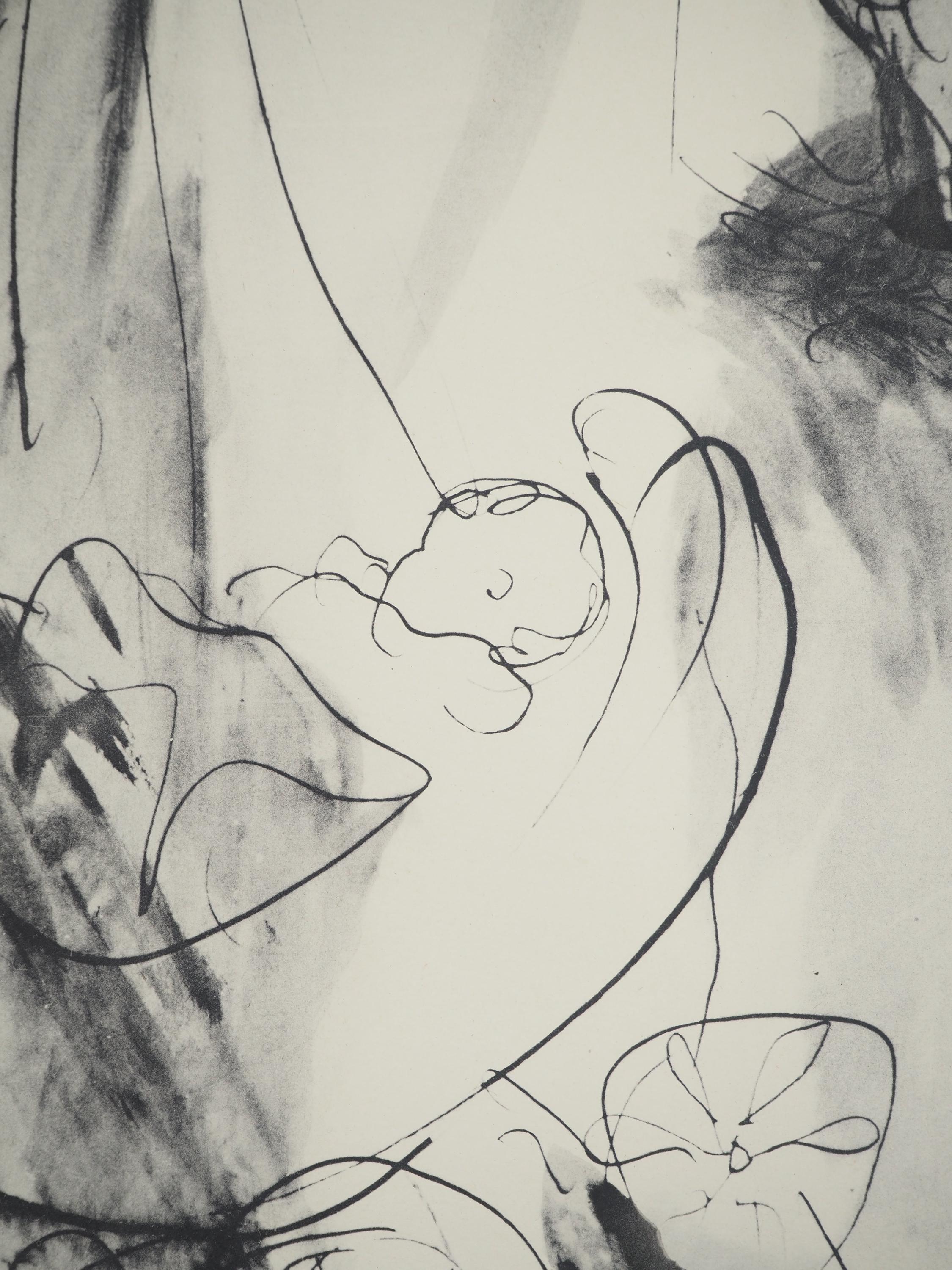 Pablo Picasso, Composition (Orozco 238), Picasso, La flûte double, Limited Edition Lithograph