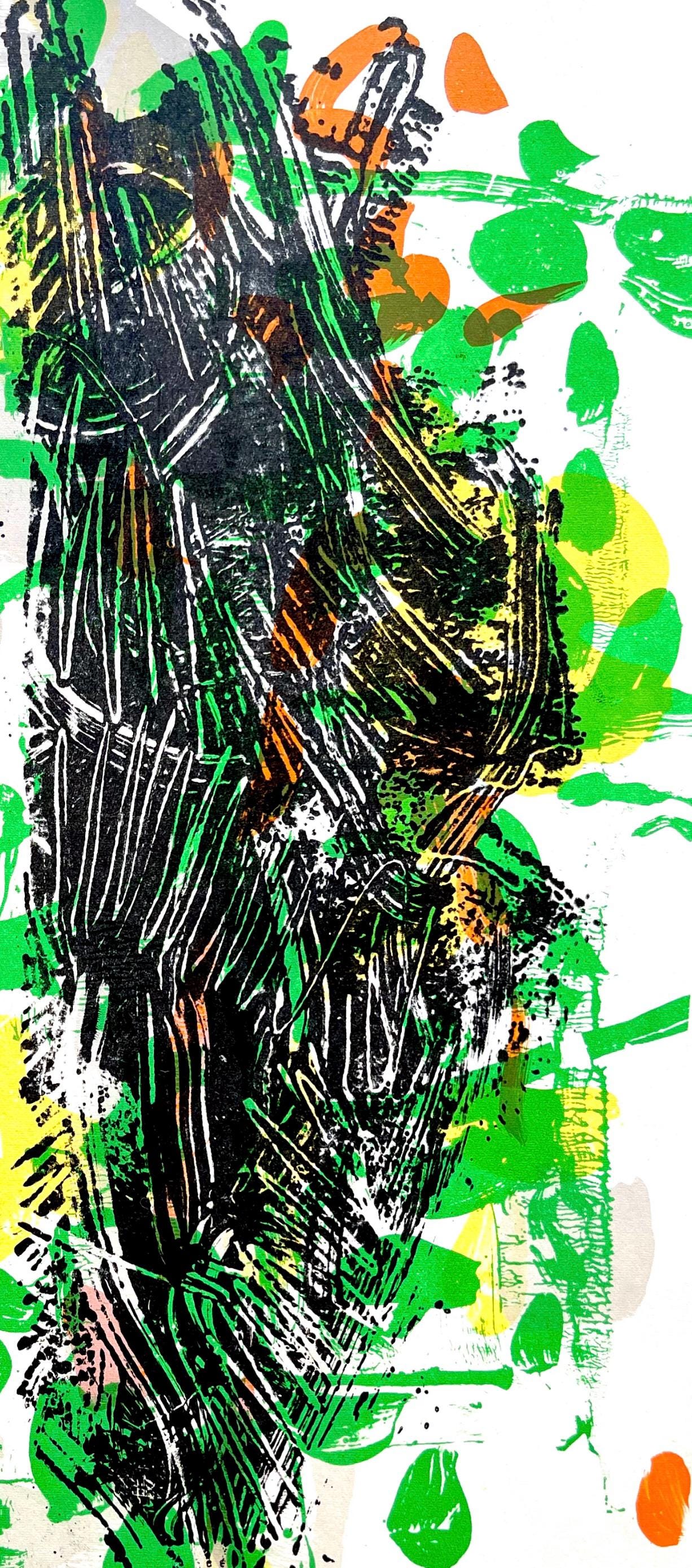 Jean-Paul Riopelle, Composition, Derrière le miroir, Limited Edition Lithograph