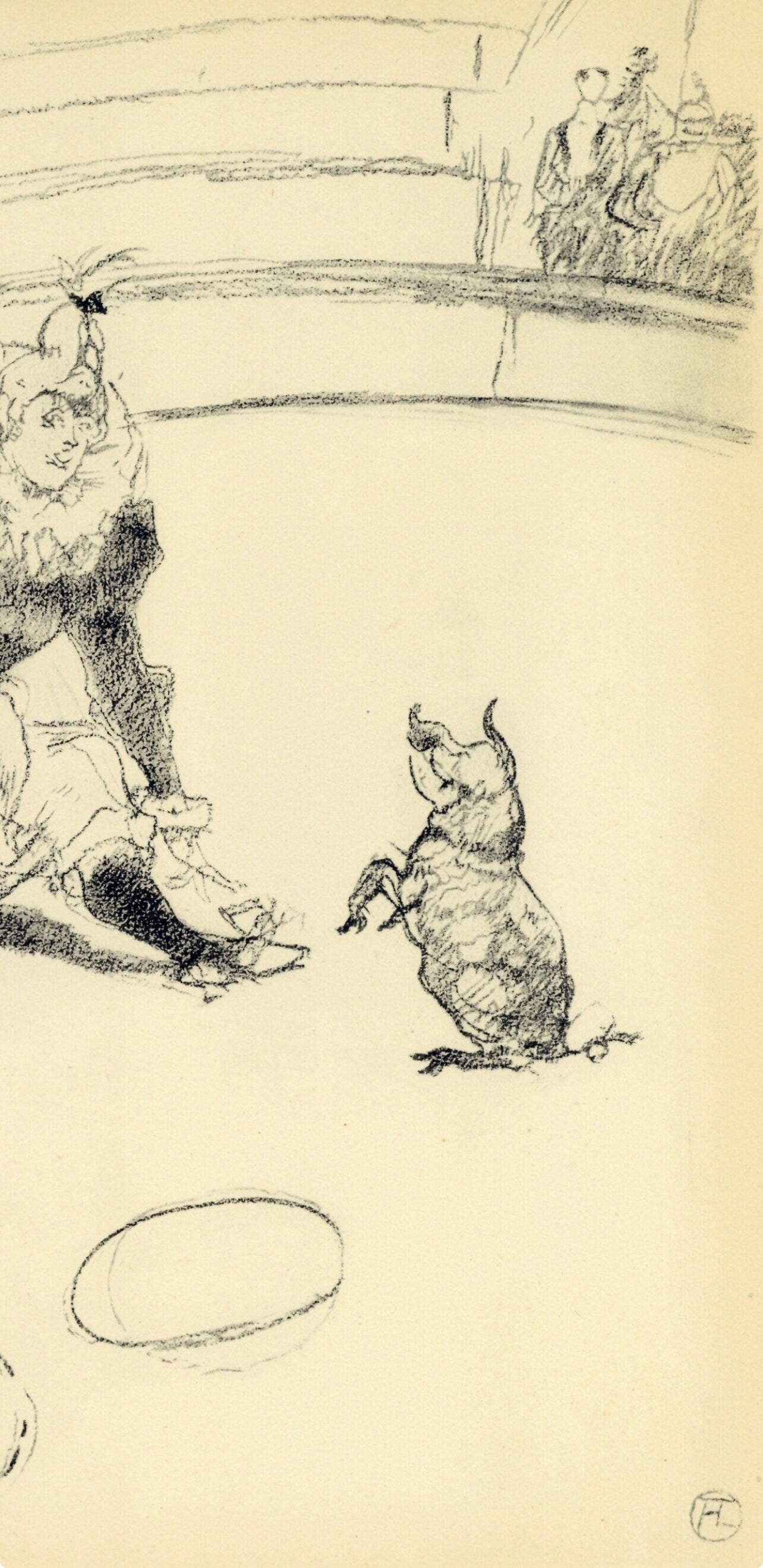 Henri de Toulouse-Lautrec, Clownesse et cochon, The Circus by Toulouse-Lautrec, Limited Edition Lithograph
