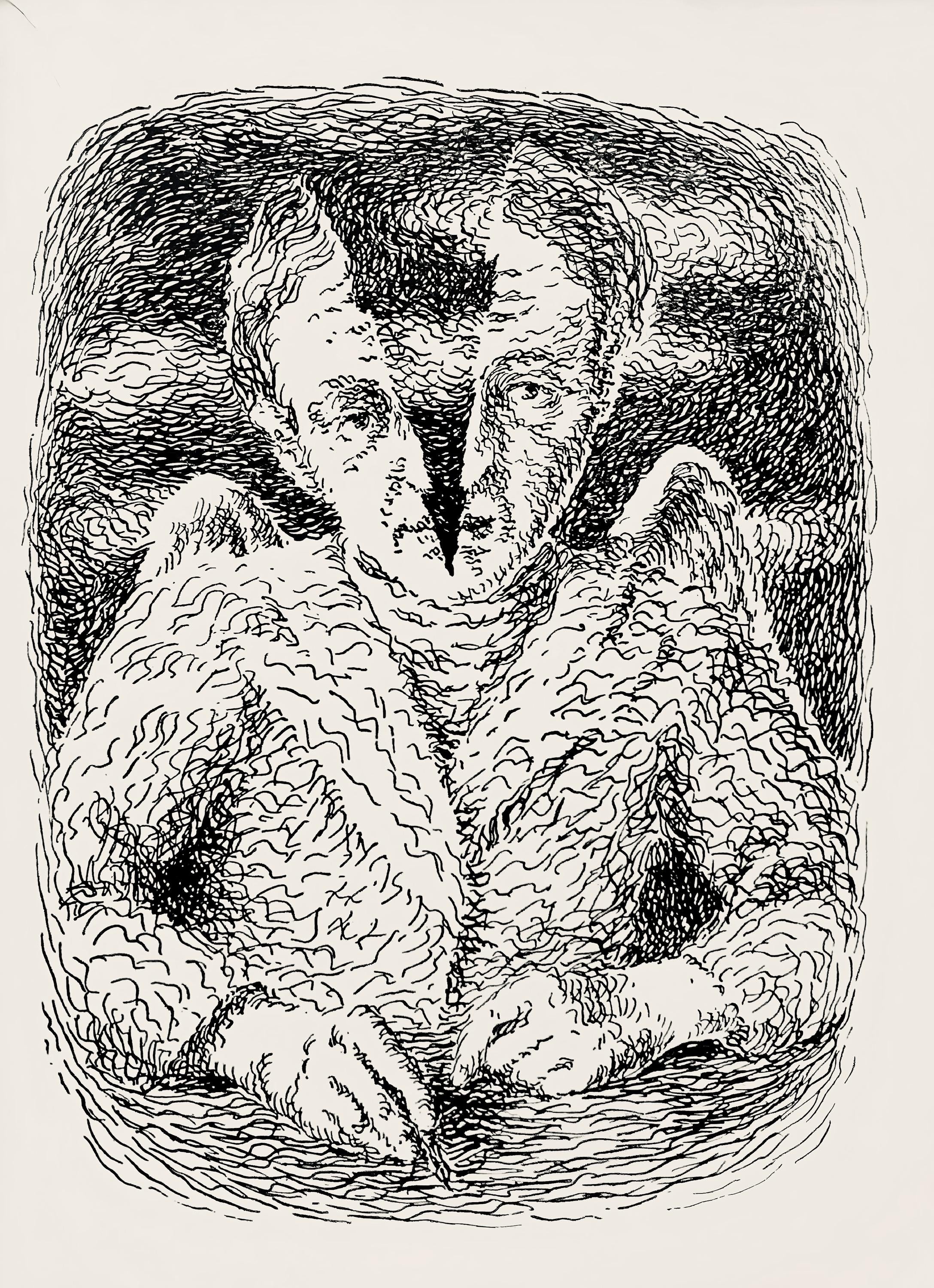 René Magritte, Composition, Les chants de Maldoror, Limited Edition Lithograph