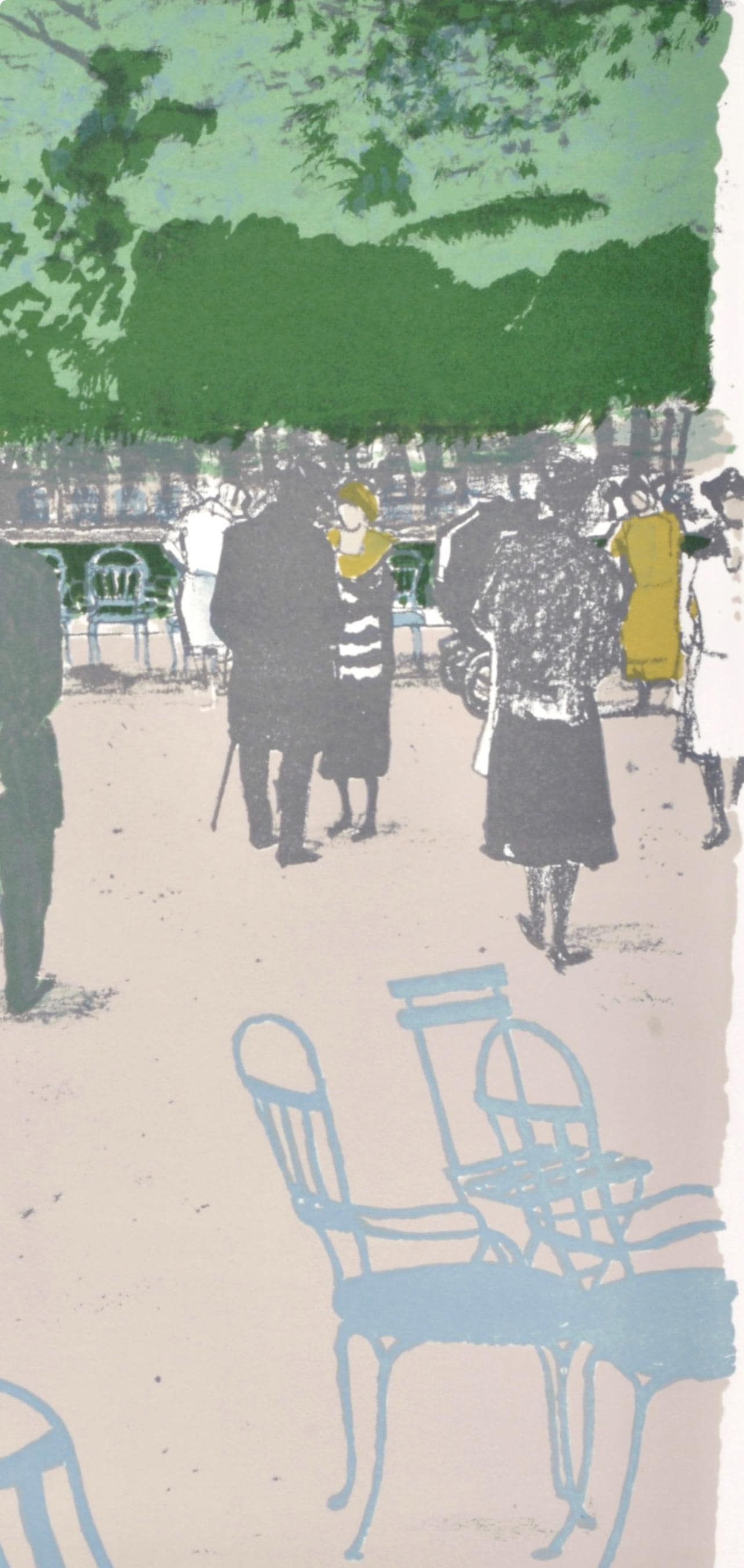 Maurice Brianchon, Les Tuileries, Regards sur Paris, Limited Edition Lithograph