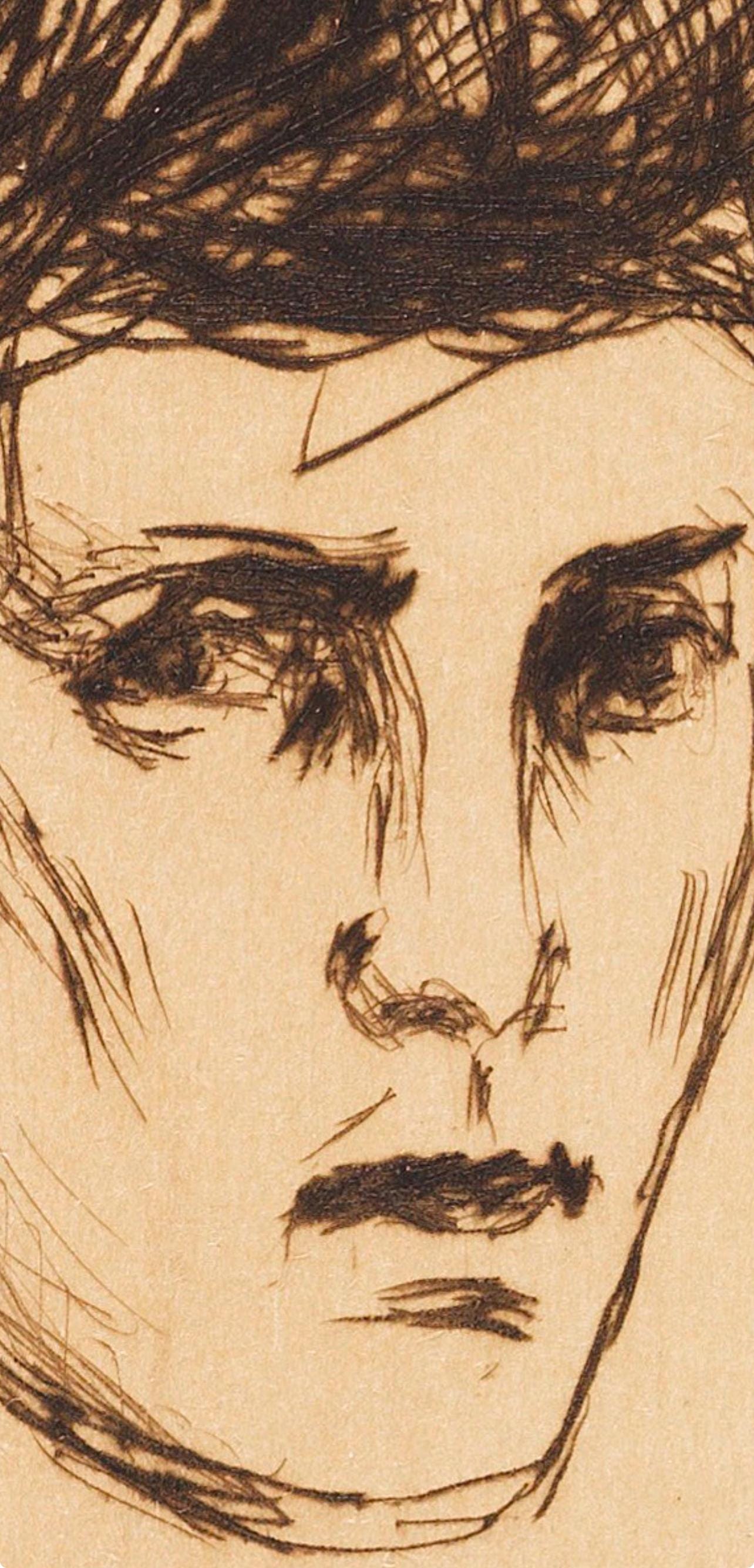 Edvard Munch, Kvinnehode (Schiefler 259; Woll 288), Limited Edition Etching