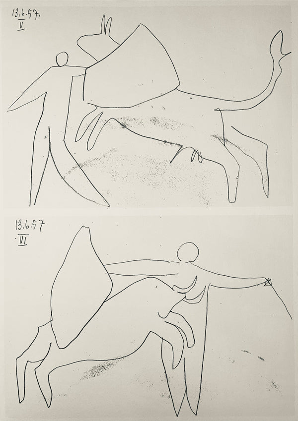Pablo Picasso, Composition (Bloch 1276; Czwiklitzer 23), Toros y Toreros, Limited Edition Lithograph