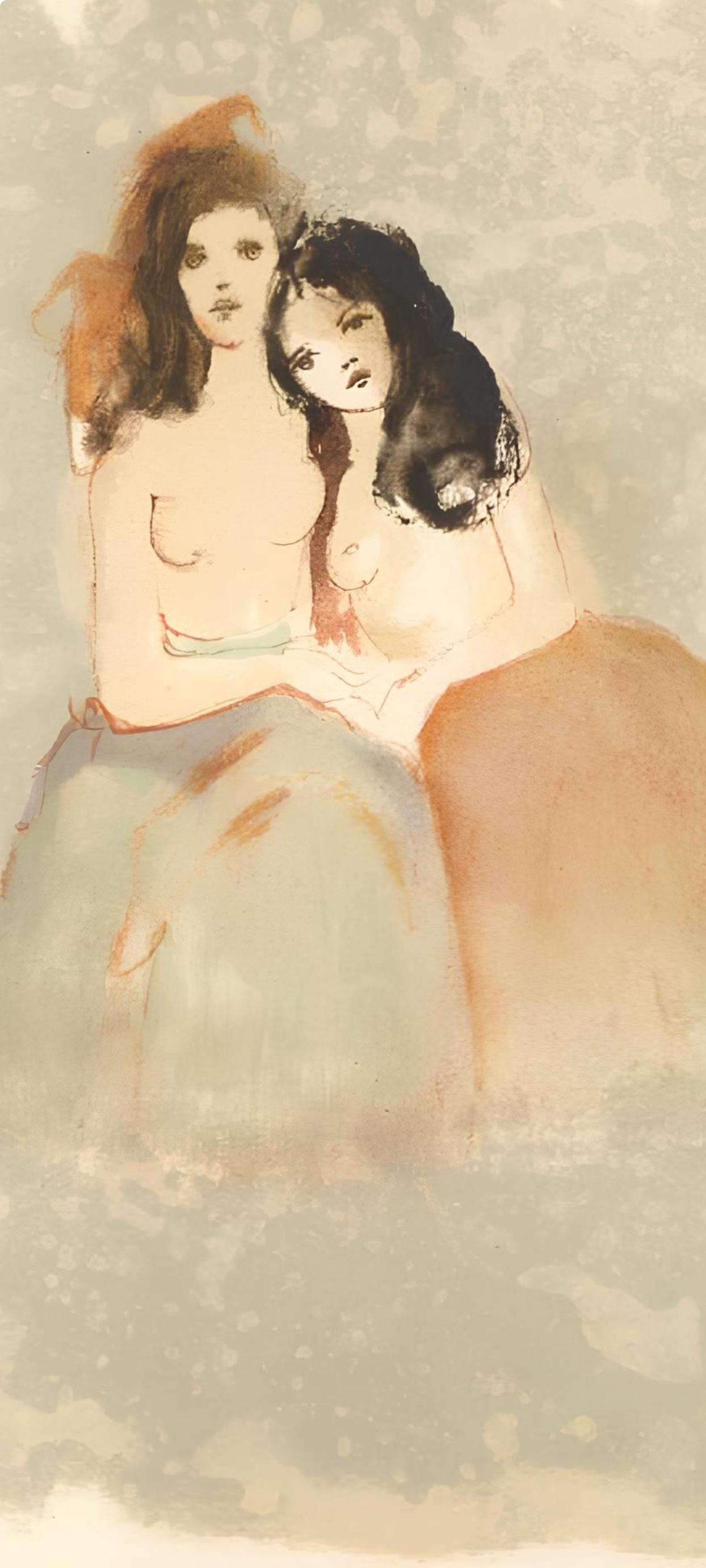 Léonor Fini, Composition, Parallèlement, Limited Edition Lithograph