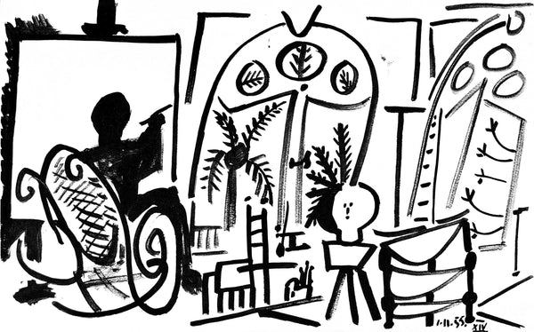 Pablo Picasso, Composition (Cramer 101), Carnet de la Californie, Limited Edition Lithograph