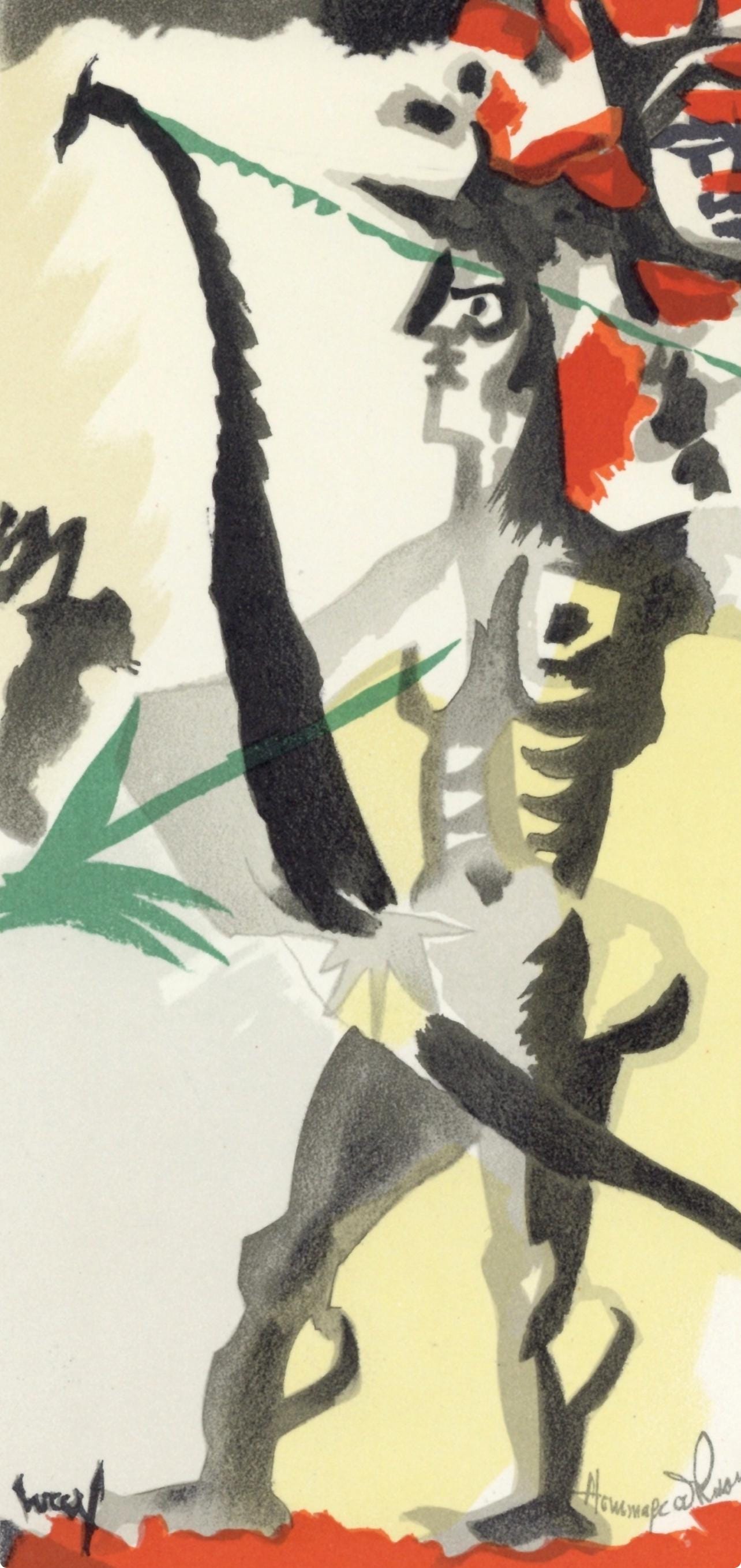 Jean Lurçat, Composition, Lettre à mon peintre Raoul Dufy, Limited Edition Lithograph