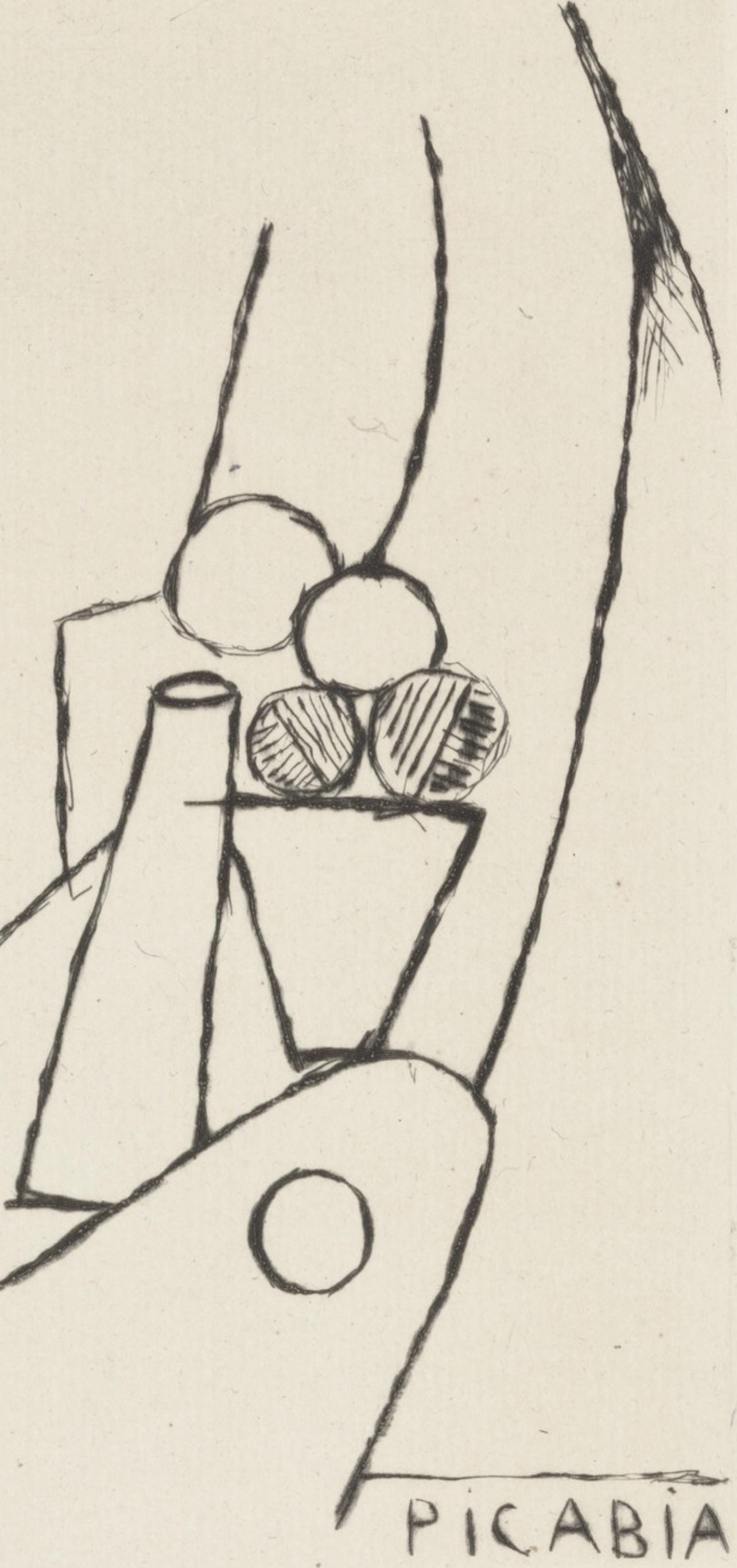 Francis Picabia, Composition, Du cubisme, Limited Edition Etching