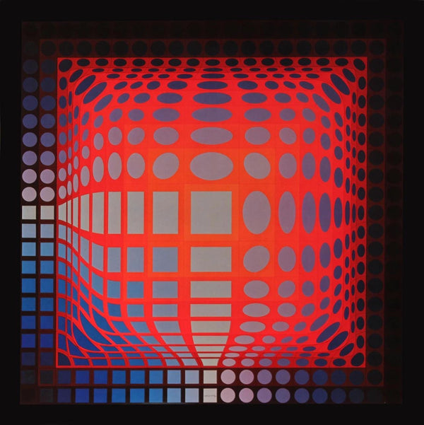 Victor Vasarely, Composition, Progressions I, Limited Edition Héliogravure