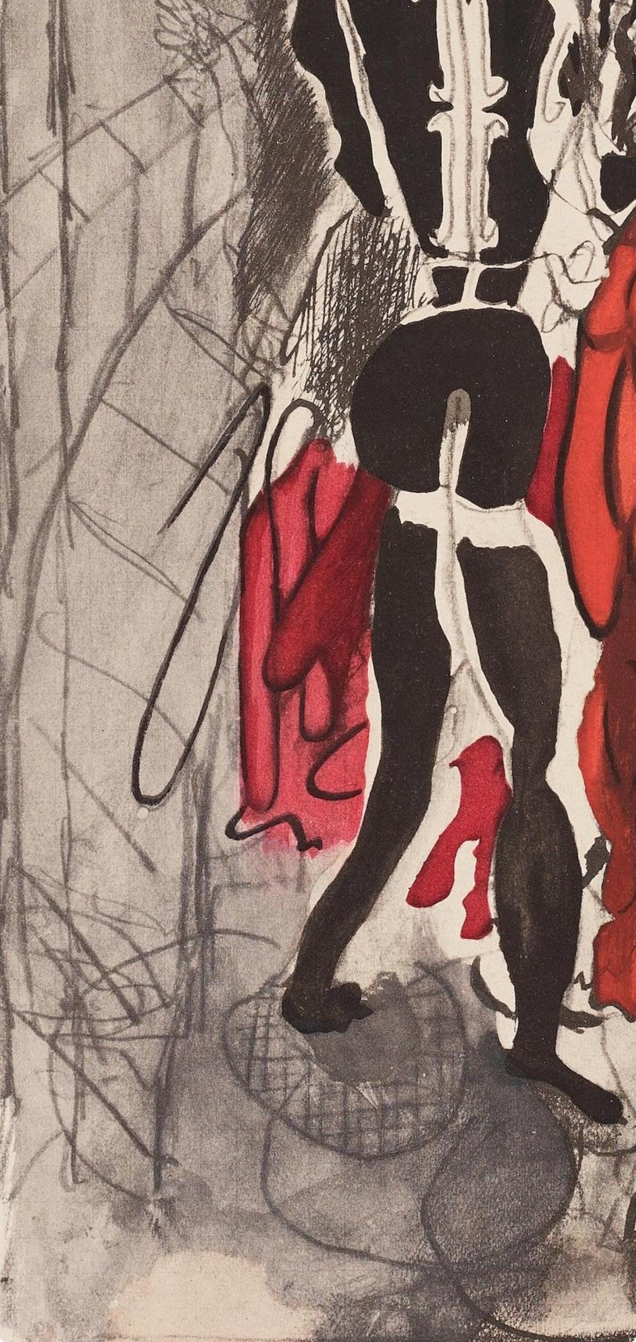 Georges Braque, Composition, Braque Espaces, 13 Dessins, Lavis, Aquarelles, Limited Edition Lithograph