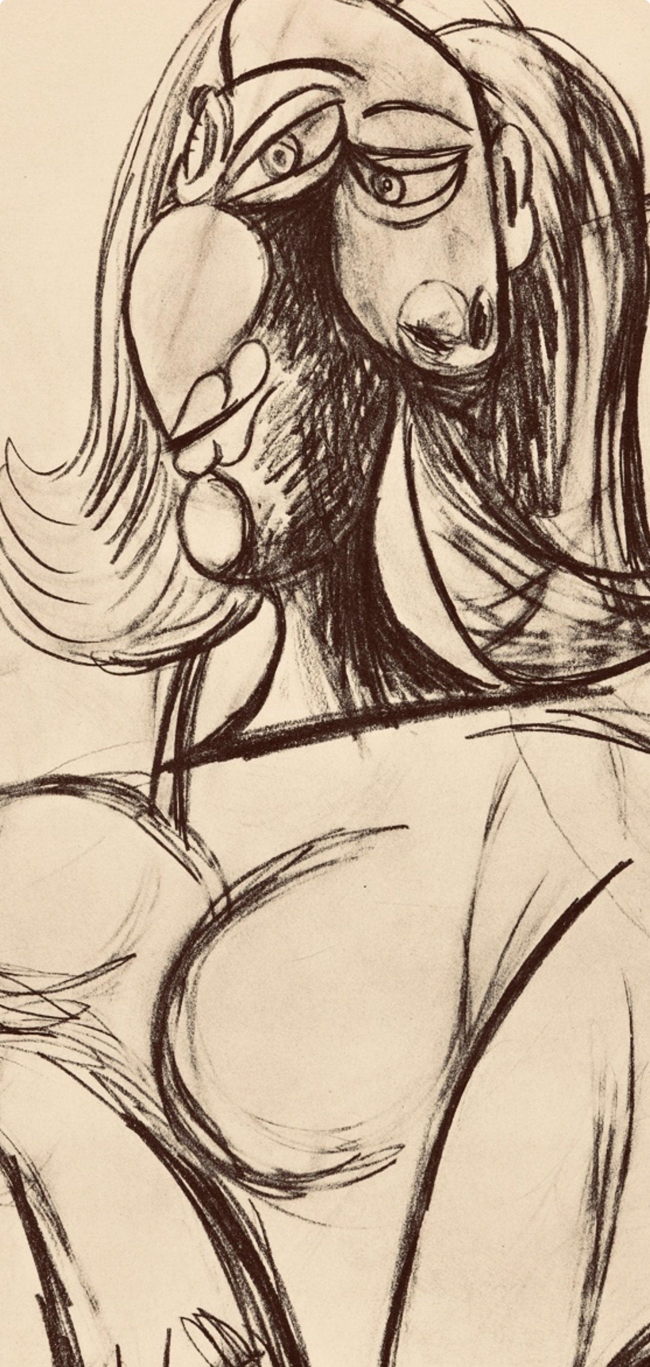 Pablo Picasso, Composition, Carnet de dessins de Picasso, Cahiers d’Art, Limited Edition Lithograph