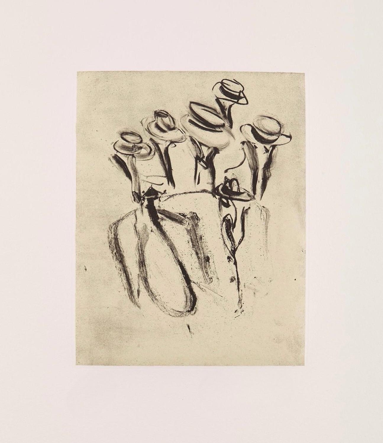 Willem de Kooning, Composition, Poems, Limited Edition Lithograph