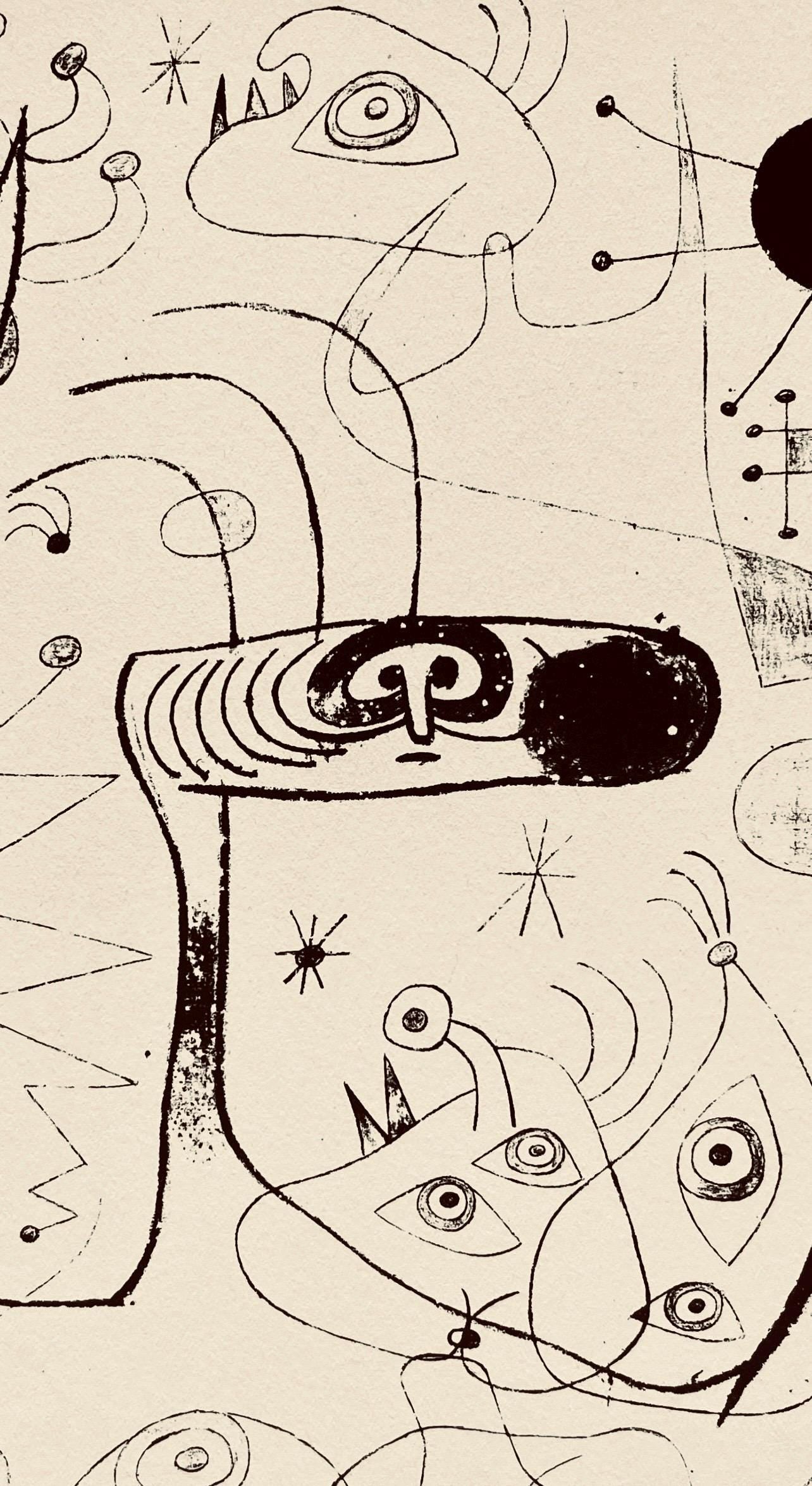 Joan Miró, Composition, The Prints of Joan Miro, Limited Edition Etching