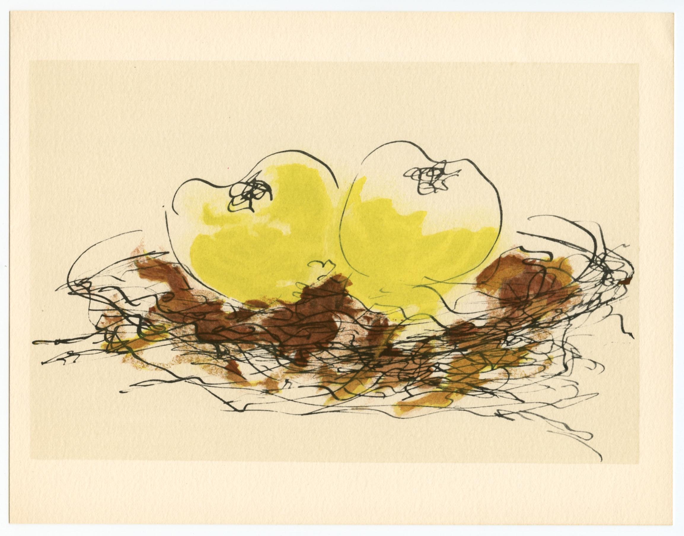Georges Braque, Pommes, Georges Braque le solitaire, XXe siècle, Limited Edition Lithograph