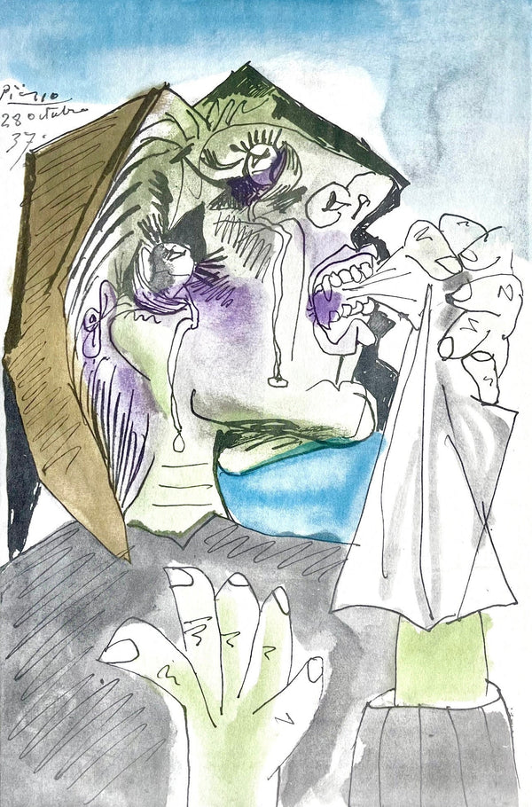 Pablo Picasso, Weeping Woman (Orozco 95), Picasso: Fifteen Drawings, Limited Edition Lithograph