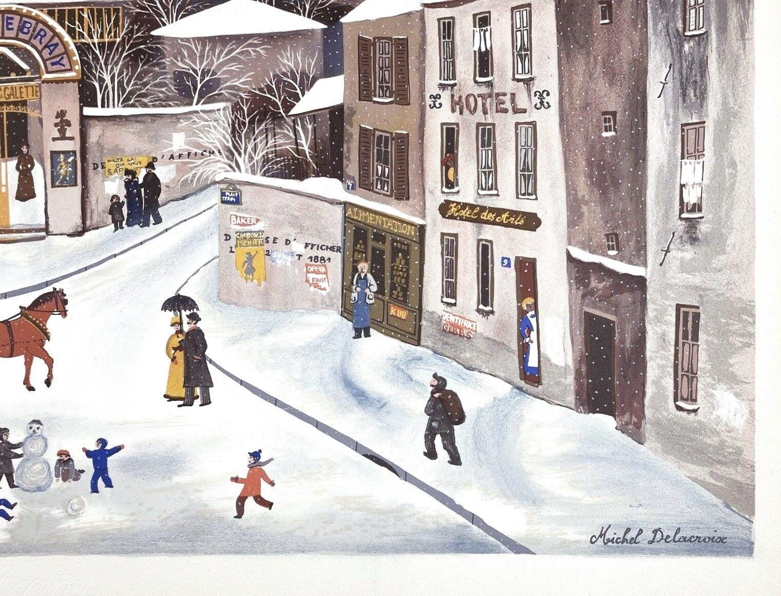 Michel Delacroix, Moulin de la Galette, Limited Edition Lithograph