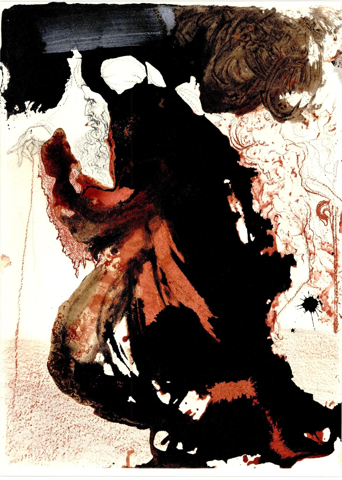 Salvador Dali, Composition (Michler/Löpsinger 1600; Field 69-3), Biblia Sacra, Limited Edition Lithograph