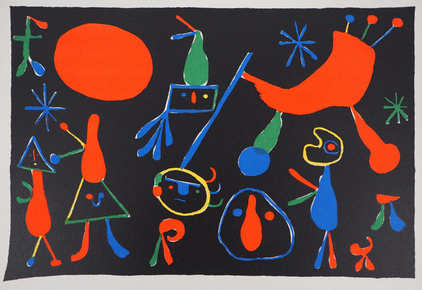 Joan Miró, Composition, Cahiers d'Art, Limited Edition Lithograph