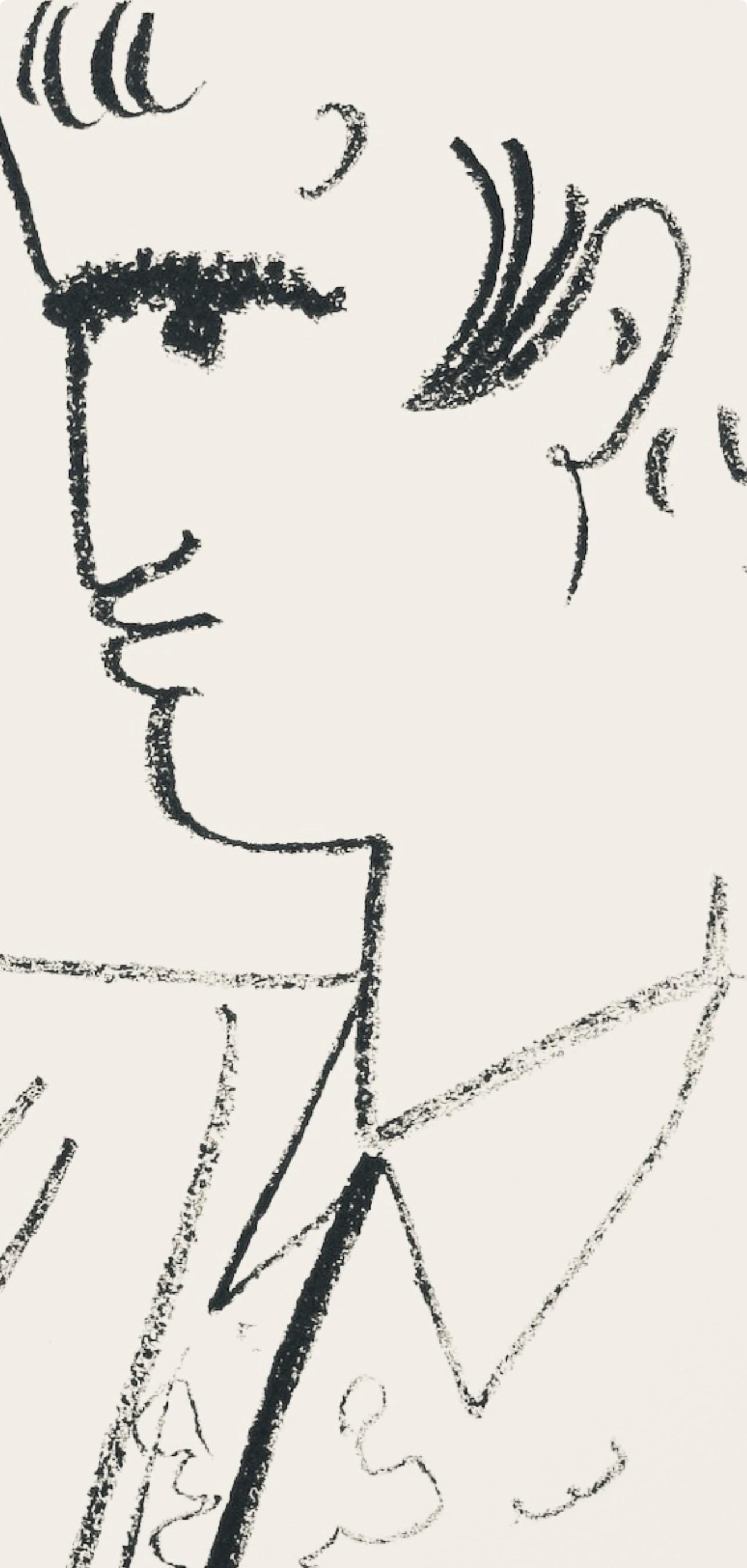 Jean Cocteau, Composition, Taureaux, Limited Edition Lithograph