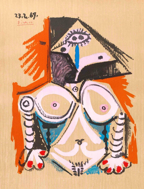 Pablo Picasso, Composition (Orozco 207-261), Vingt-Neuf Portraits Imaginaires, Limited Edition Lithograph