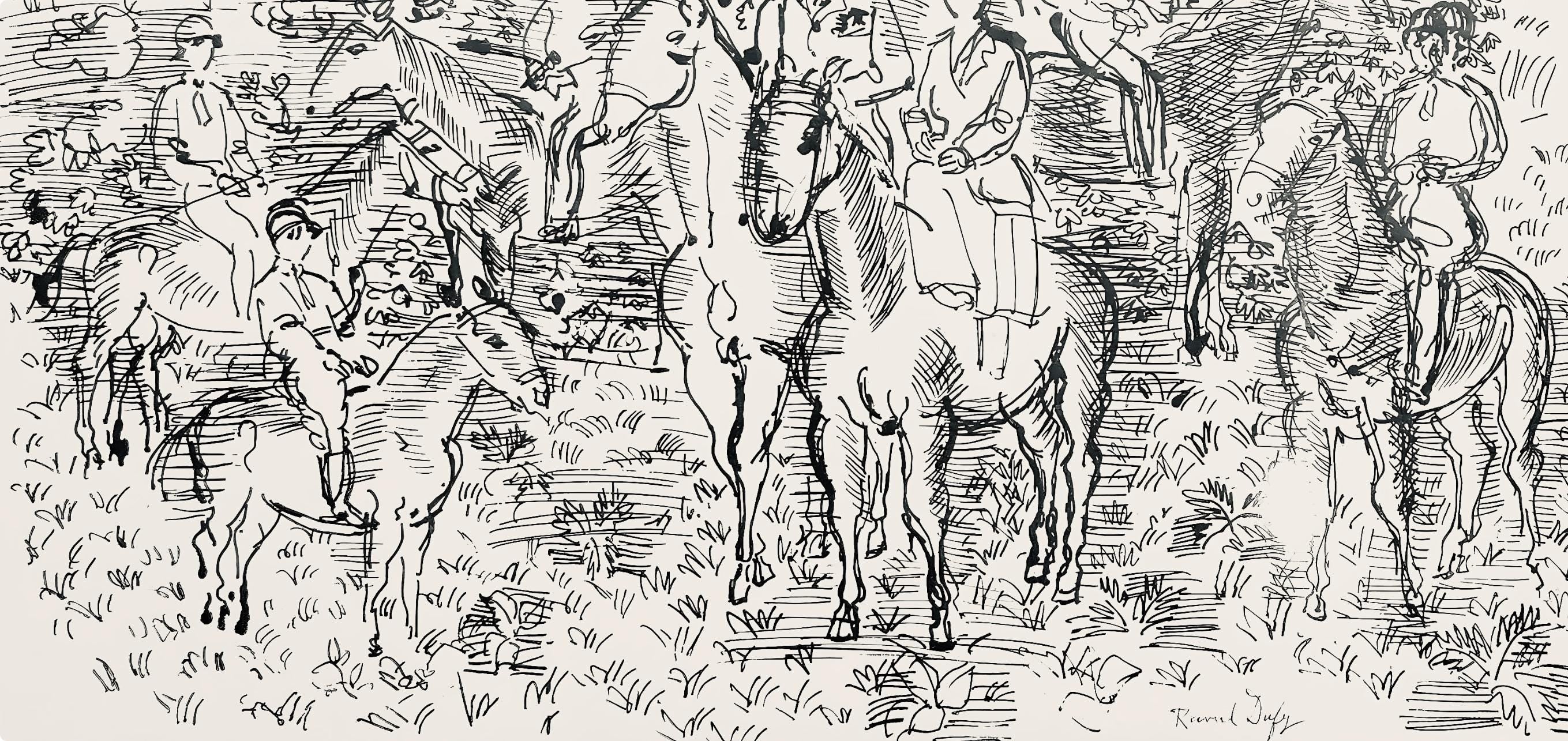 Raoul Dufy, Dessin, Lettre à mon peintre Raoul Dufy, Limited Edition Lithograph