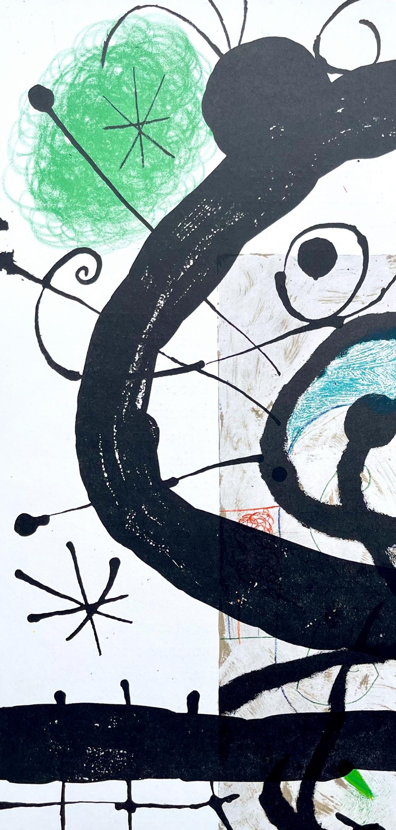 Joan Miró, Composition (Cramer 102; Mourlot 428-449), Derrière le miroir, Limited Edition Lithograph