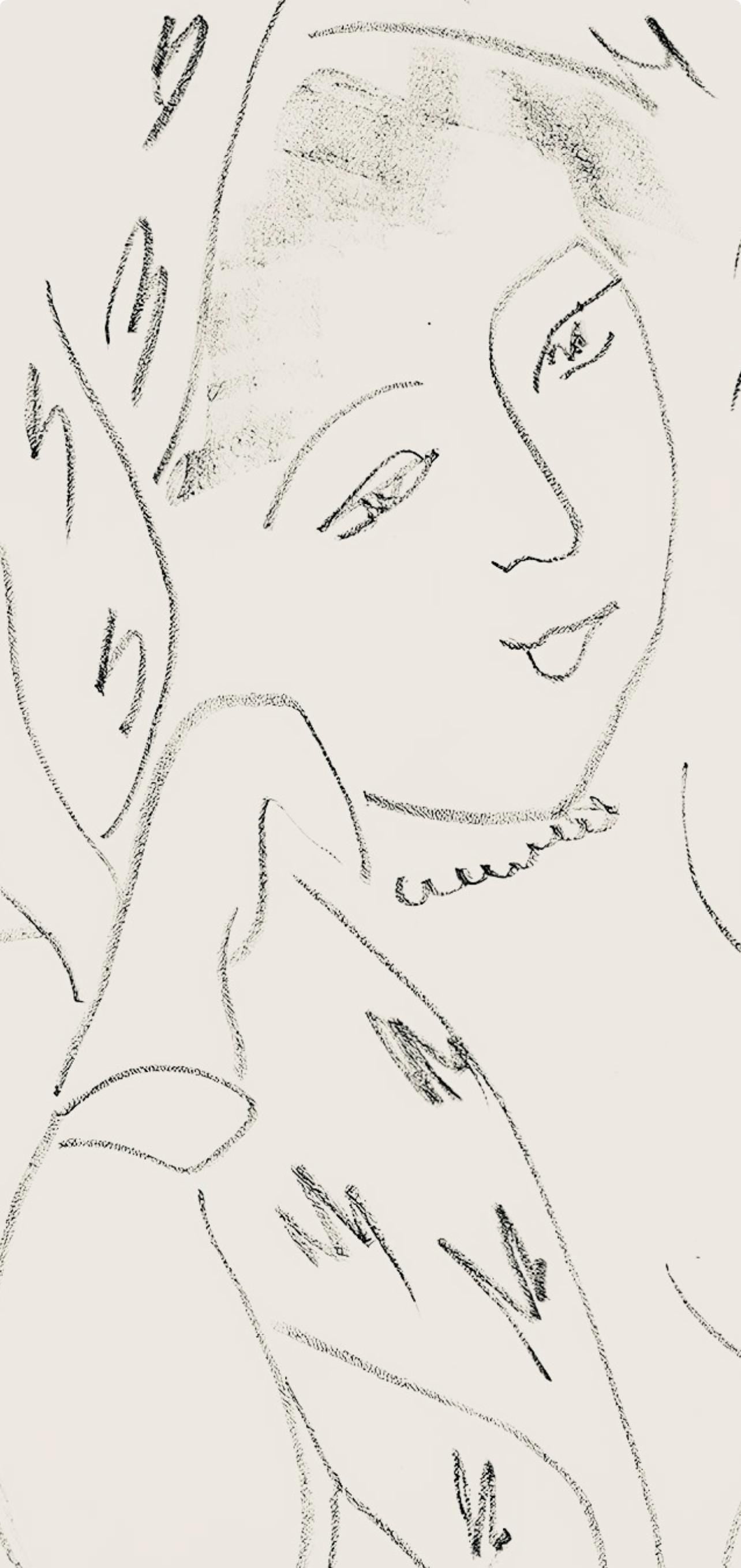 Henri Matisse, Série L, var. 14 (Duthuit 9), Henri Matisse, Dessins, Thèmes et variations, Limited Edition Lithograph