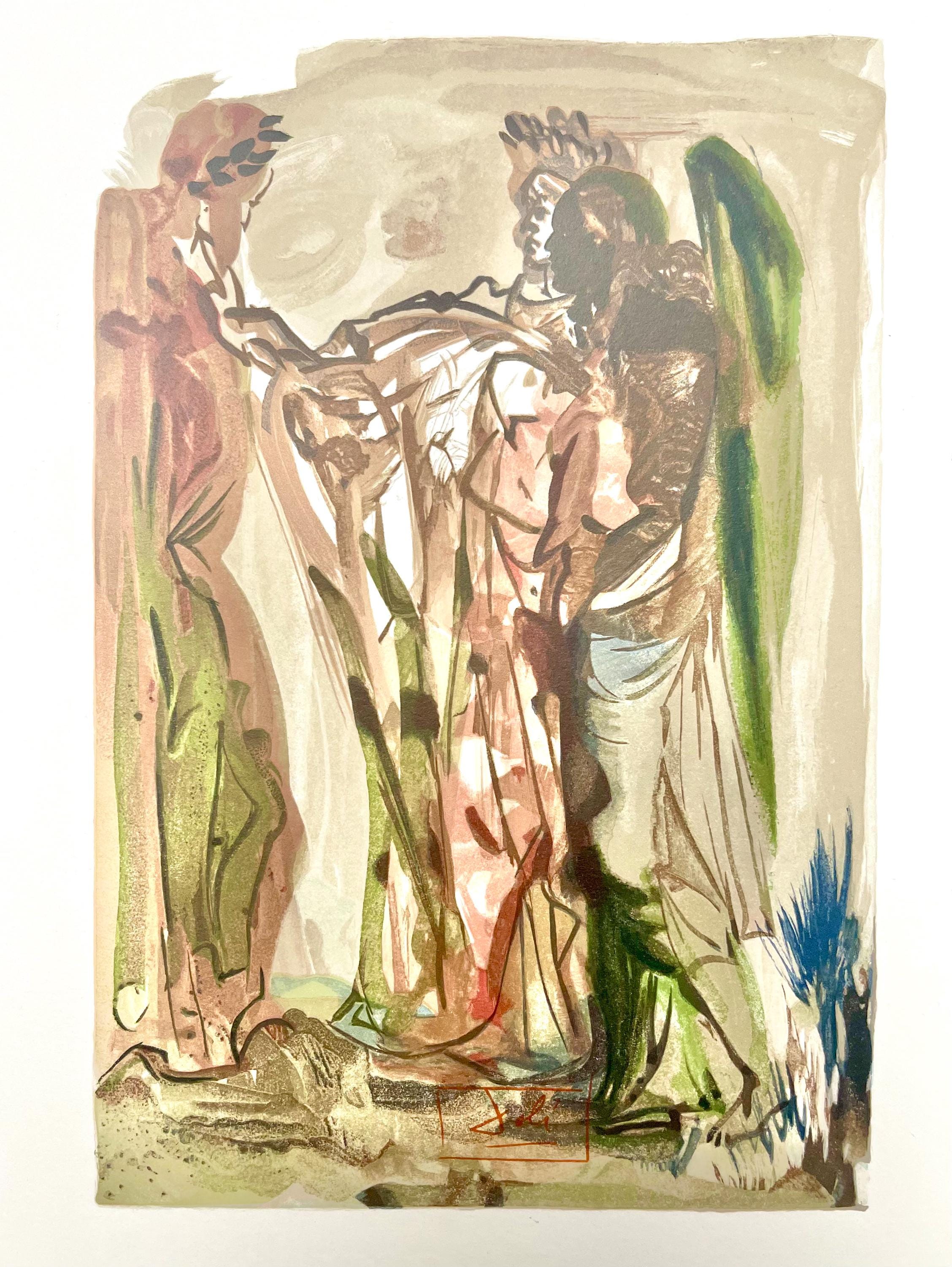 Salvador Dali, Fegefeuer XI (Field 189-200; Michler/Löpsinger 1039-1138), Die Göttliche Komödie, Signed, Limited Edition Woodcut
