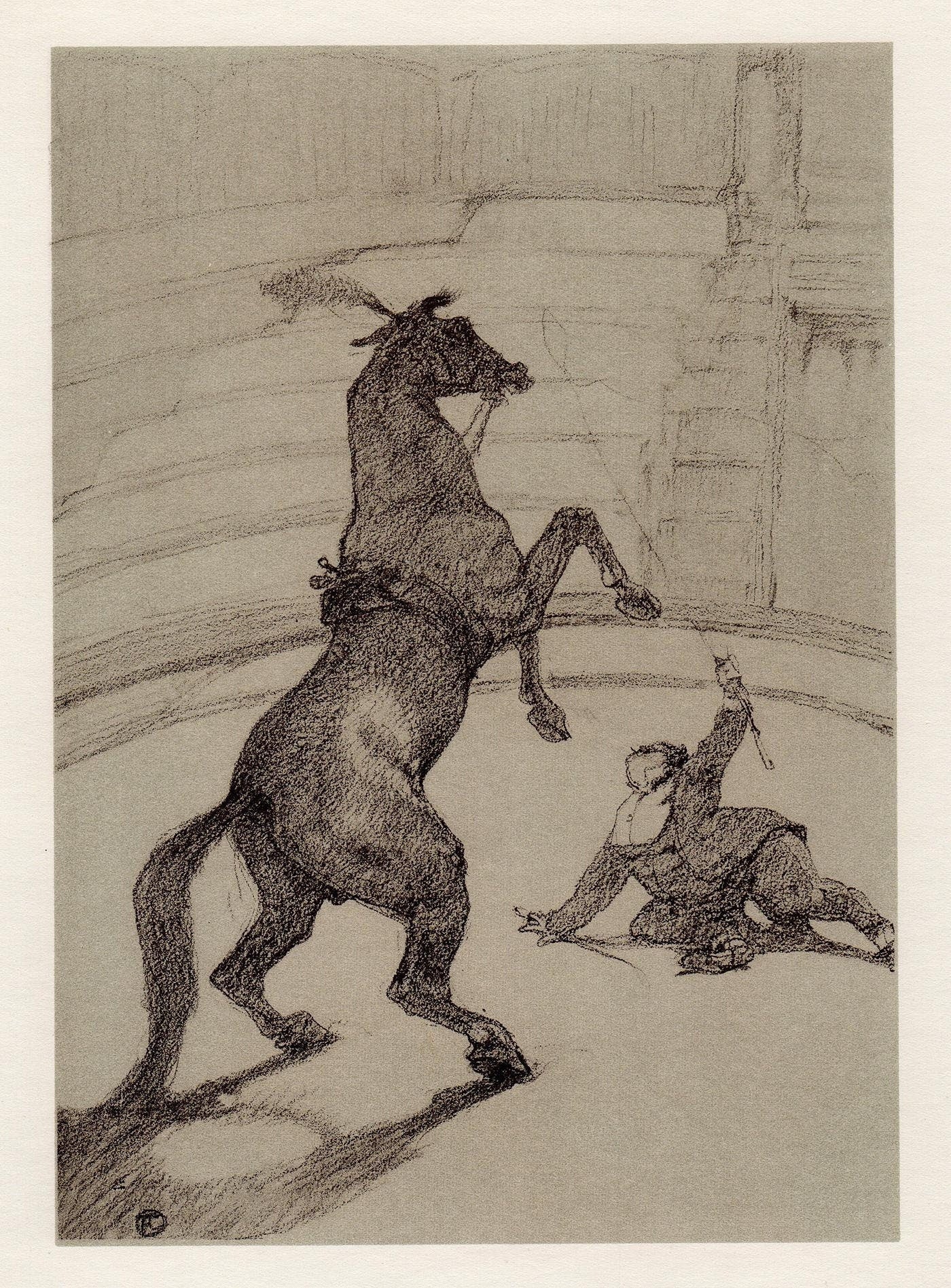 Henri de Toulouse-Lautrec, Cheval pointant, The Circus by Toulouse-Lautrec, Limited Edition Lithograph