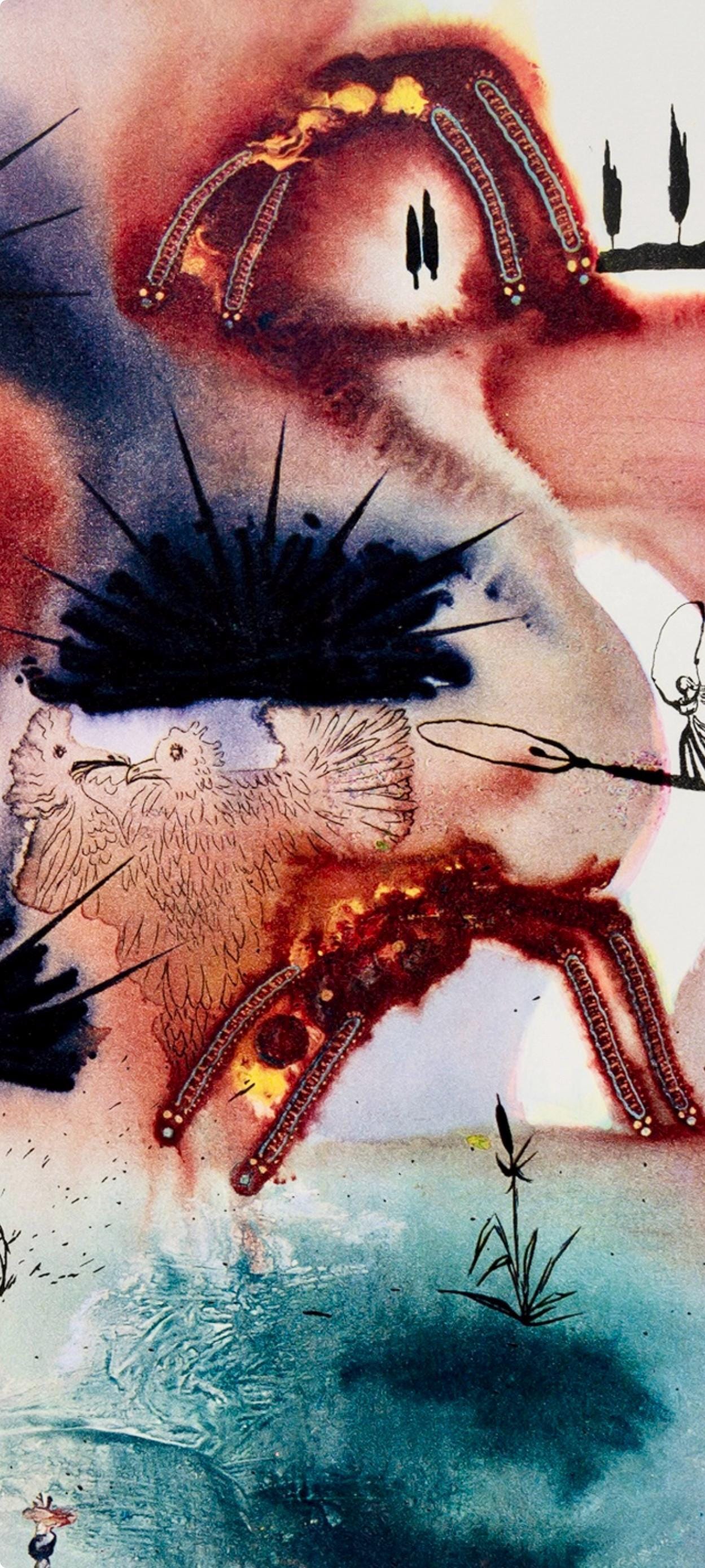 Salvador Dalí, Composition (Field 69-5, A-M), Alice's Adventures in Wonderland, Limited Edition Héliogravure