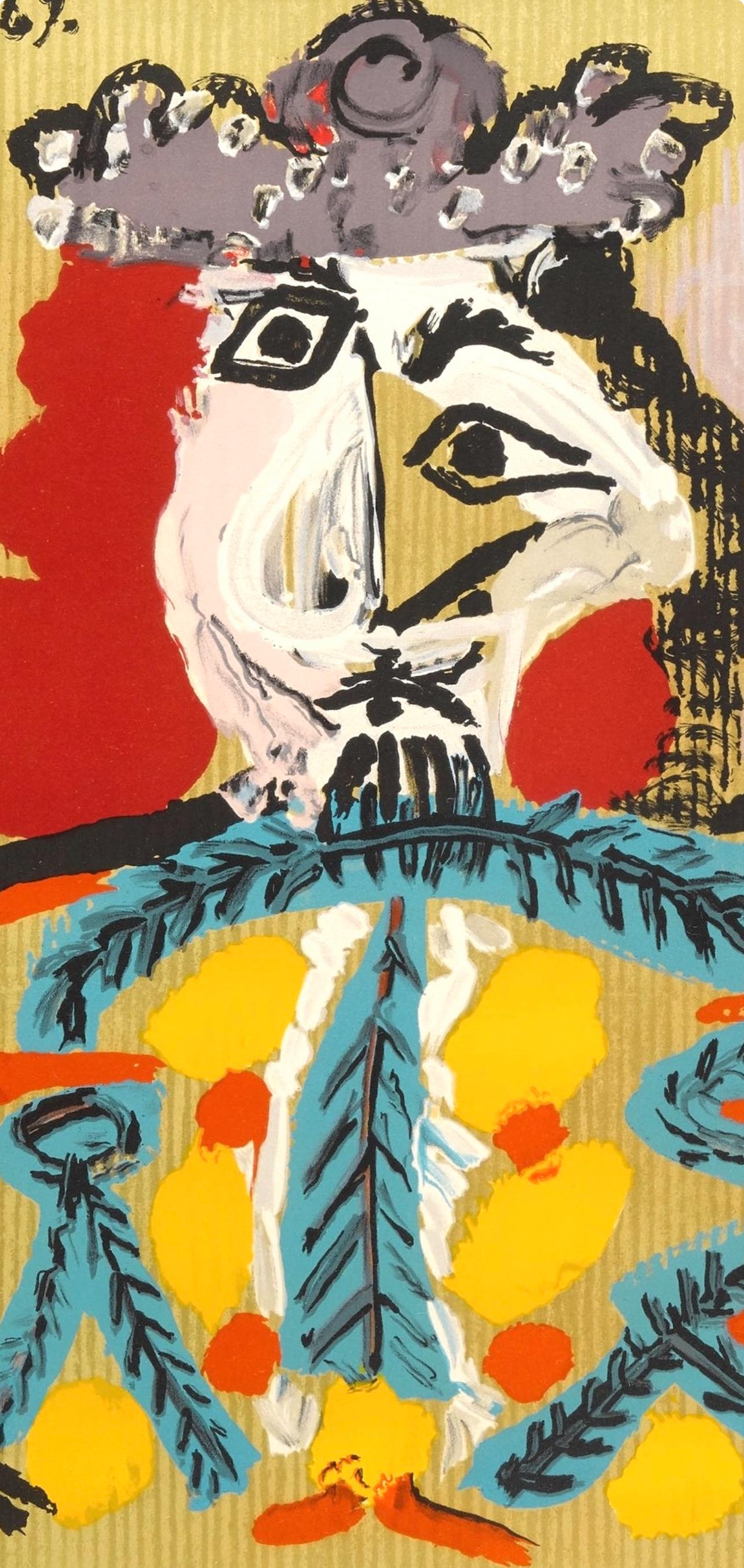 Pablo Picasso, Composition (Orozco 207-261), Vingt-Neuf Portraits Imaginaires, Limited Edition Lithograph