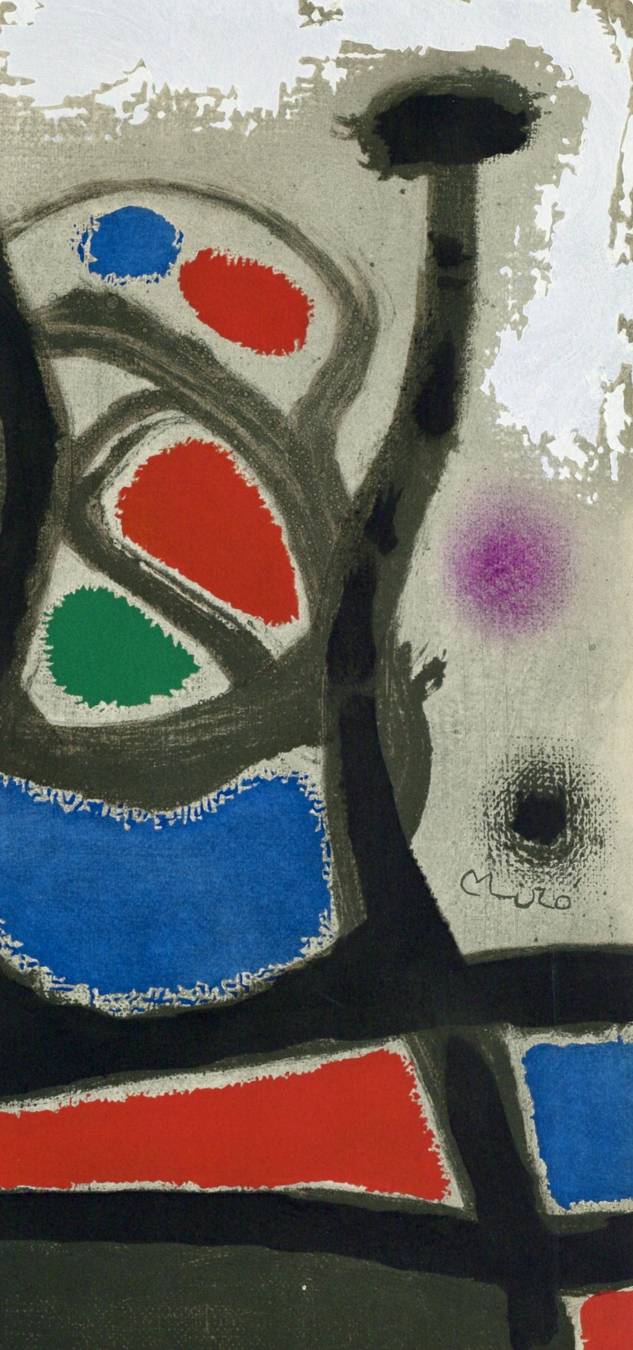 Joan Miró, Composition, Miró, Oiseau Solaire, Oiseau Lunaire, Étincelles, Limited Edition Lithograph