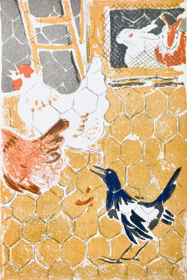 Maurice Mourlot, Composition, de Goupil a Margot, Histoires De Bêtes, Limited Edition Lithograph