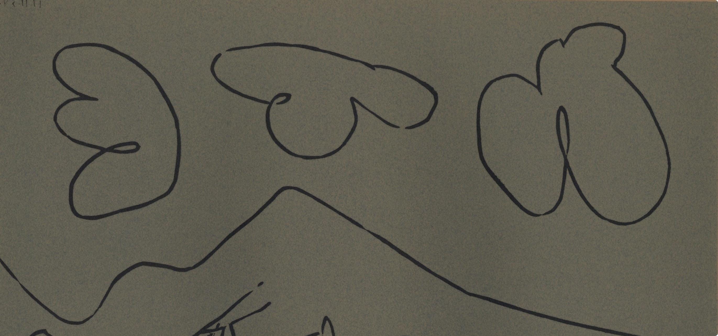 Pablo Picasso, Bacchanal (Orozco 214), Grabados al linóleo, Limited Edition Linocut