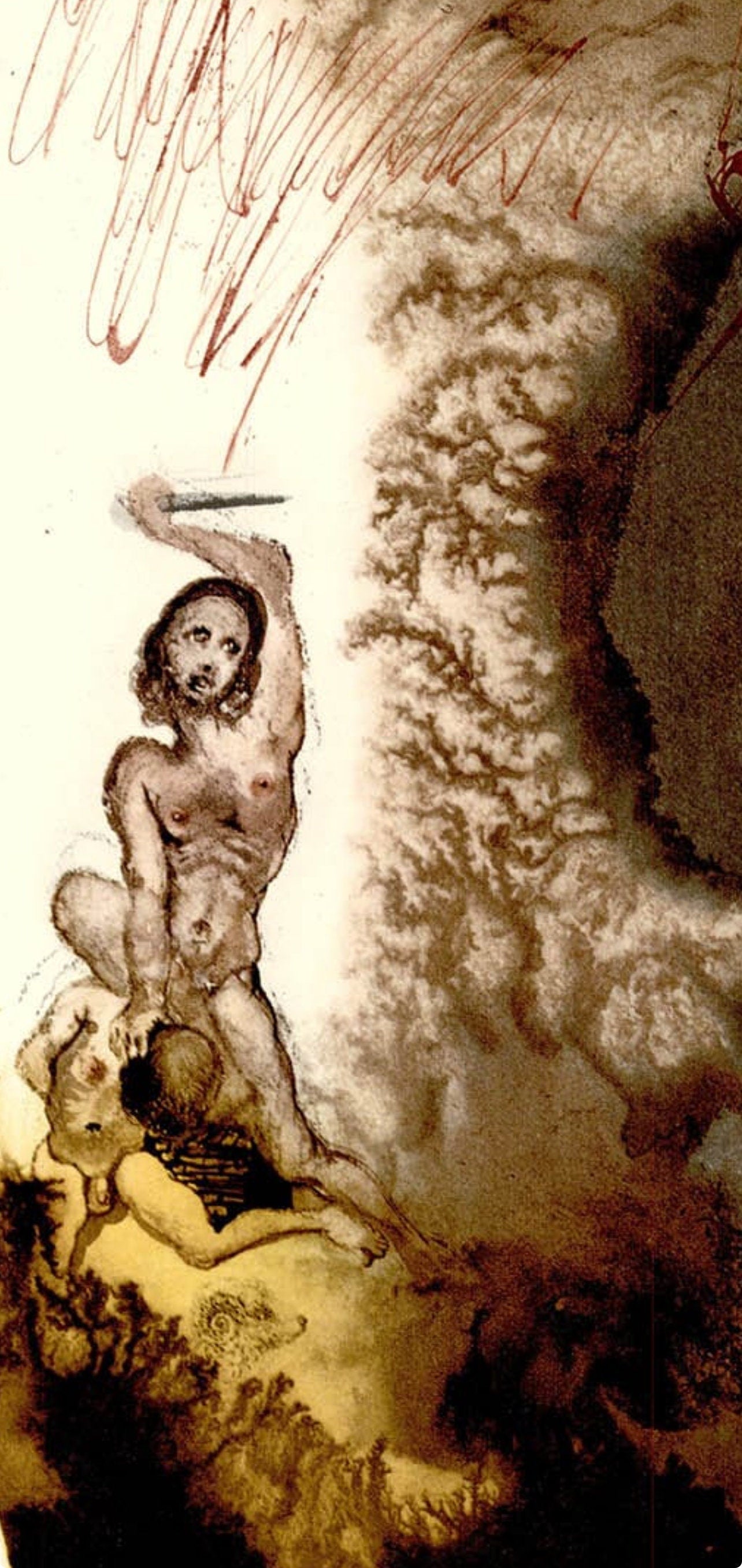Salvador Dali, Composition (Michler/Löpsinger 1600; Field 69-3), Biblia Sacra, Limited Edition Lithograph