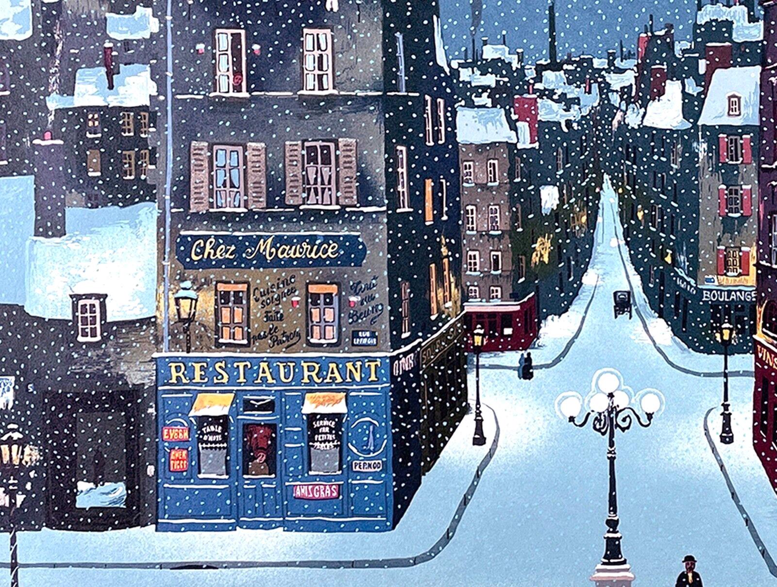 Michel Delacroix, Nuit de décembre, Limited Edition Lithograph