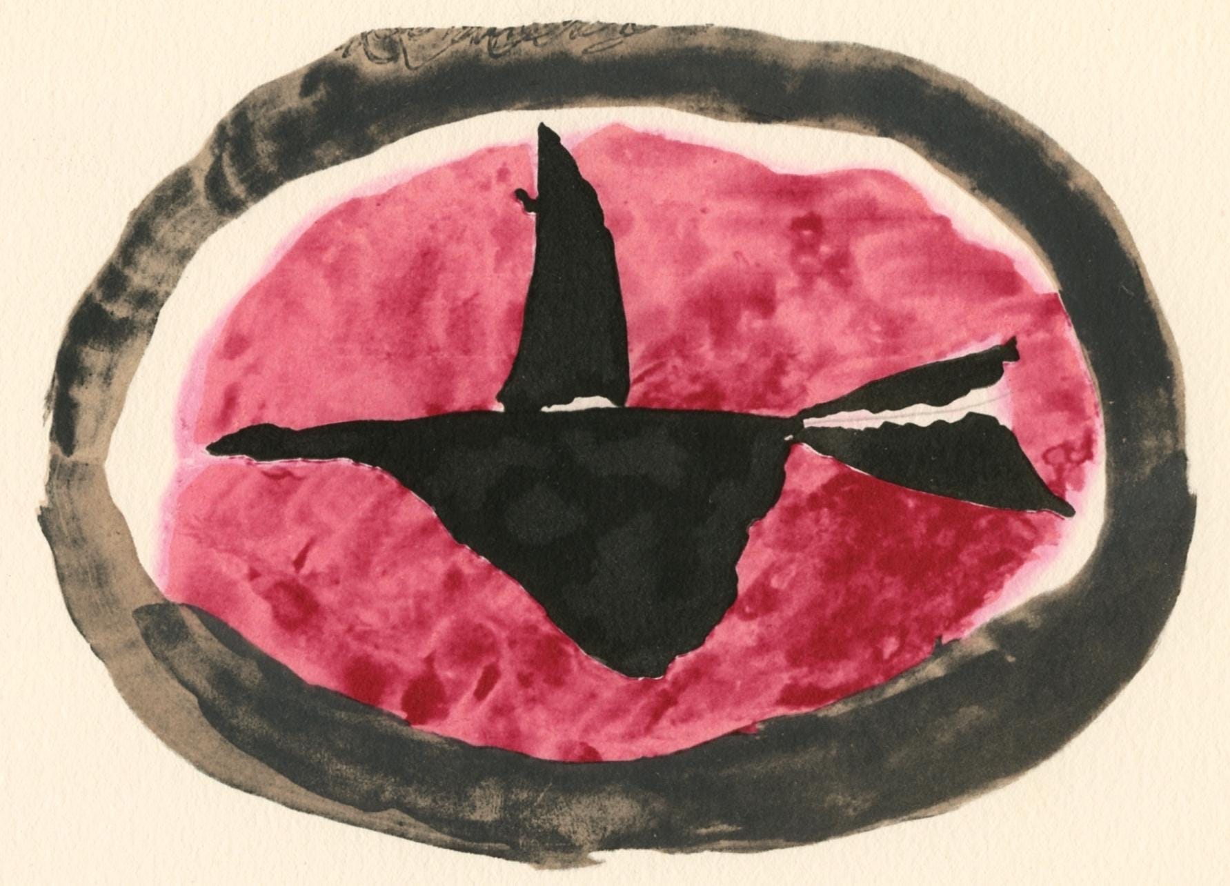 Georges Braque, Oiseau au couchant, Georges Braque le solitaire, XXe siècle, Limited Edition Lithograph