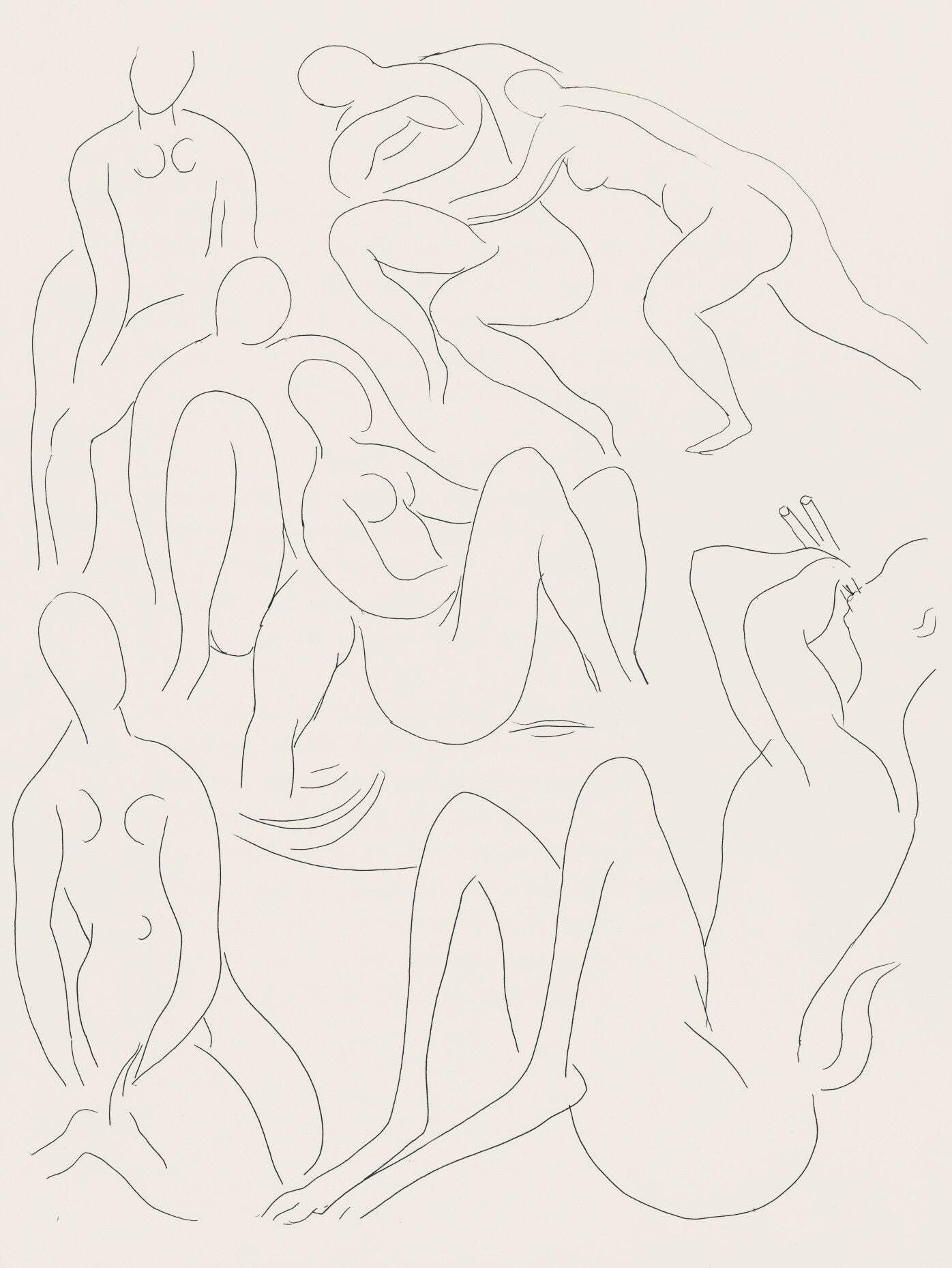 Henri Matisse, Nymphes et faune (Nymphs and Faun), Poésies, Limited Edition Lithograph
