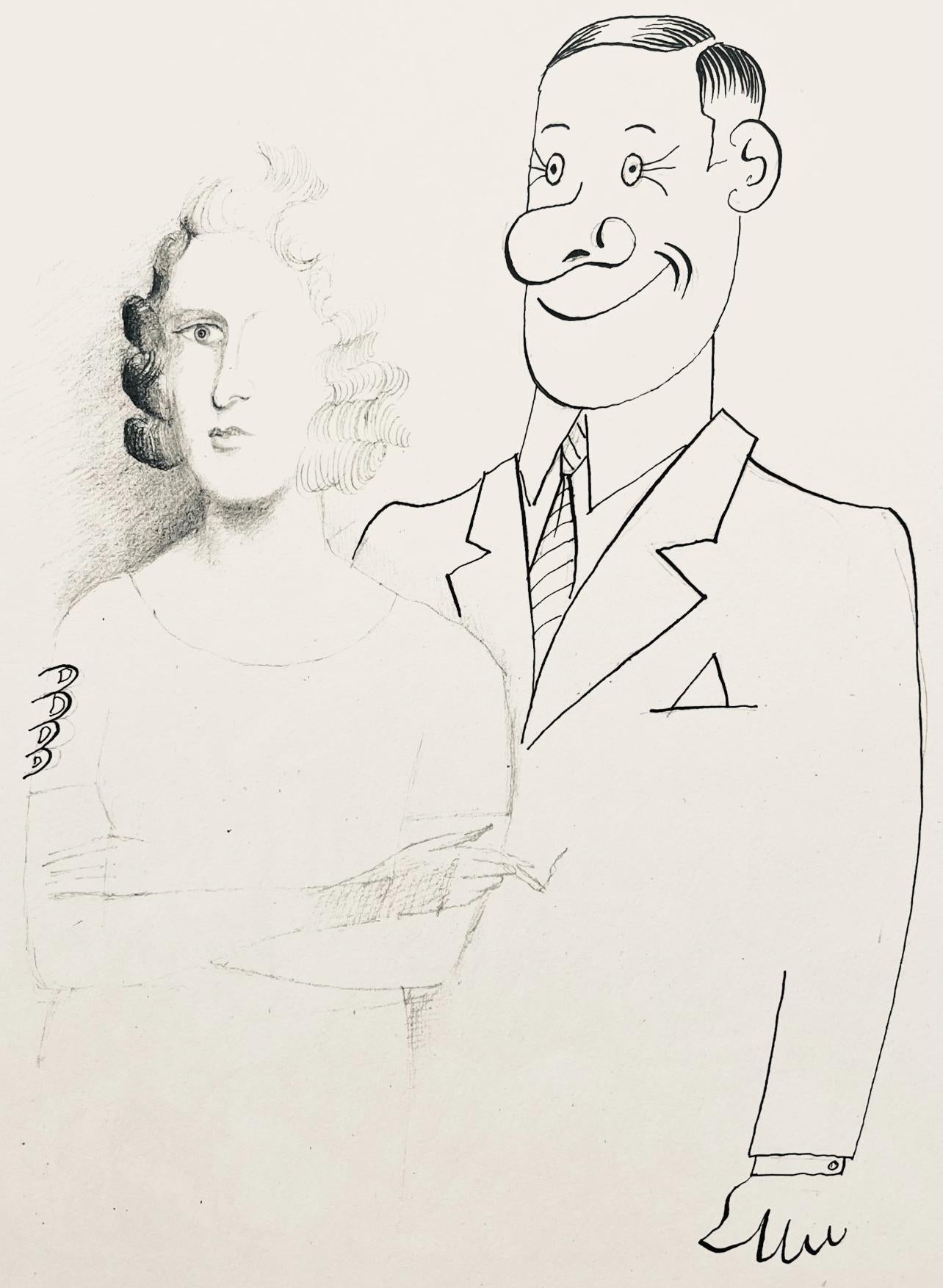 Saul Steinberg, Composition, Derrière le miroir, Limited Edition Lithograph