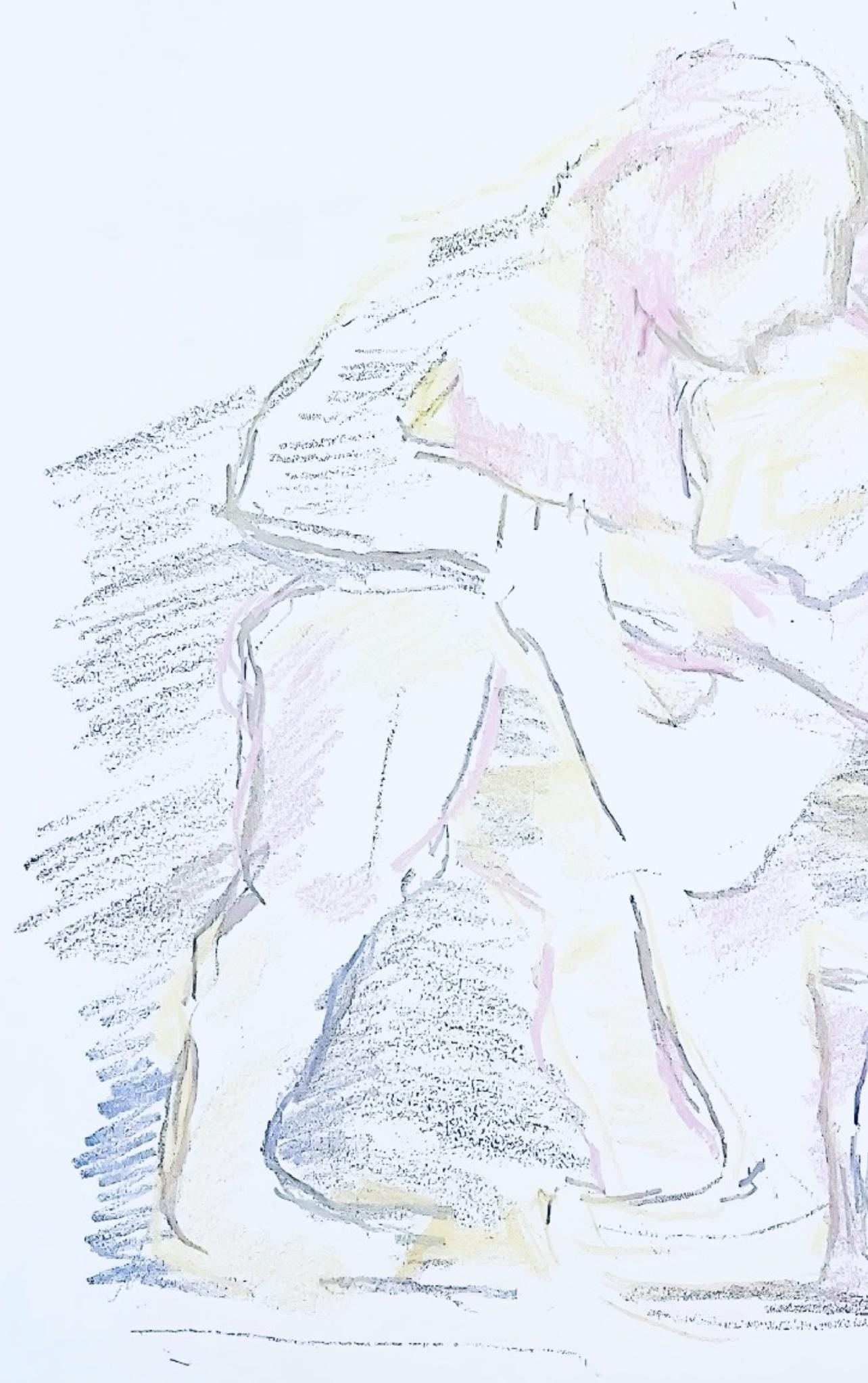 Oskar Kokoschka, Composition, Skizzenbuch der Italienischen Reise 1963, Limited Edition Lithograph