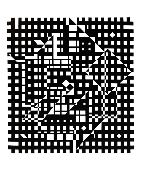 Victor Vasarely, Composition, Croisées, Limited Edition Héliogravure