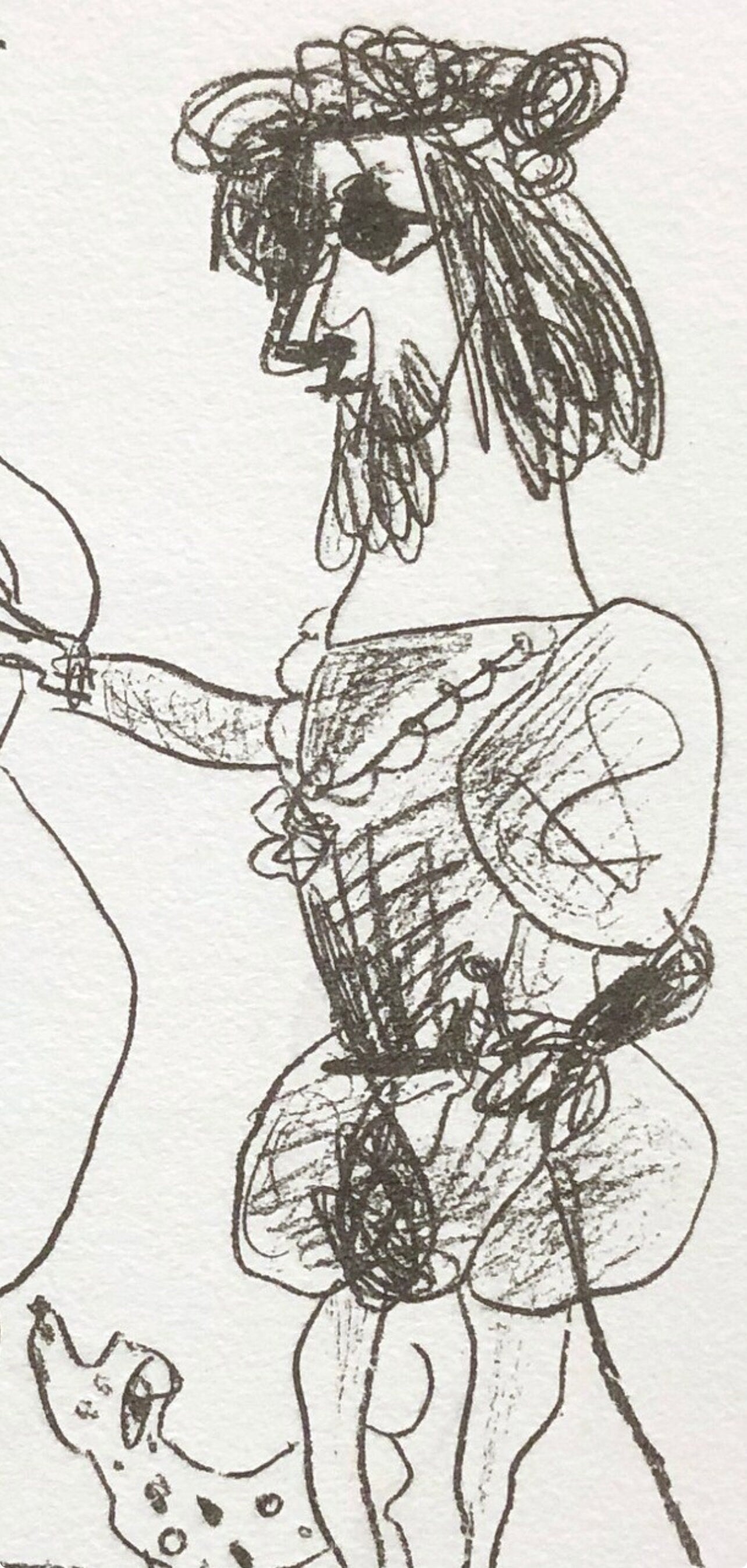Pablo Picasso, Le seigneur et la dame, Souvenirs et portraits d'artistes, Limited Edition Lithograph