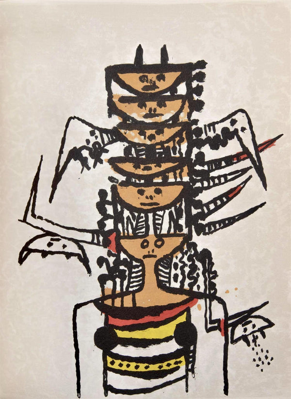Wifredo Lam 林飛龍, Composition, Ediciones Polígrafa, Redfern Gallery, Limited Edition Lithograph