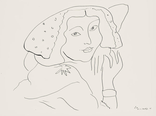 Henri Matisse, Série I, var. 10 (Duthuit 9), Henri Matisse, Dessins, Thèmes et variations, Limited Edition Lithograph
